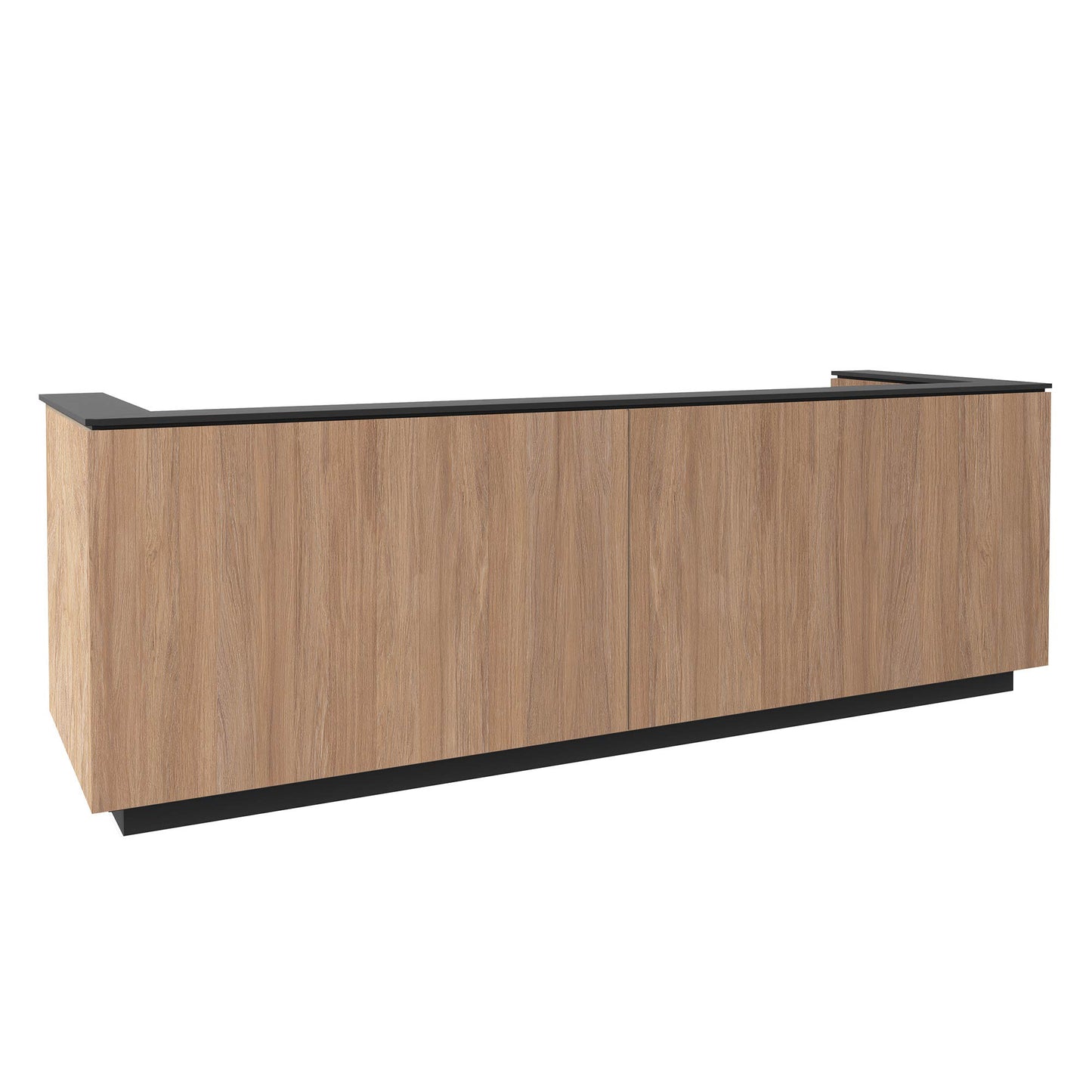 ICE reception desk | 3214 x 1022 mm, amber oak