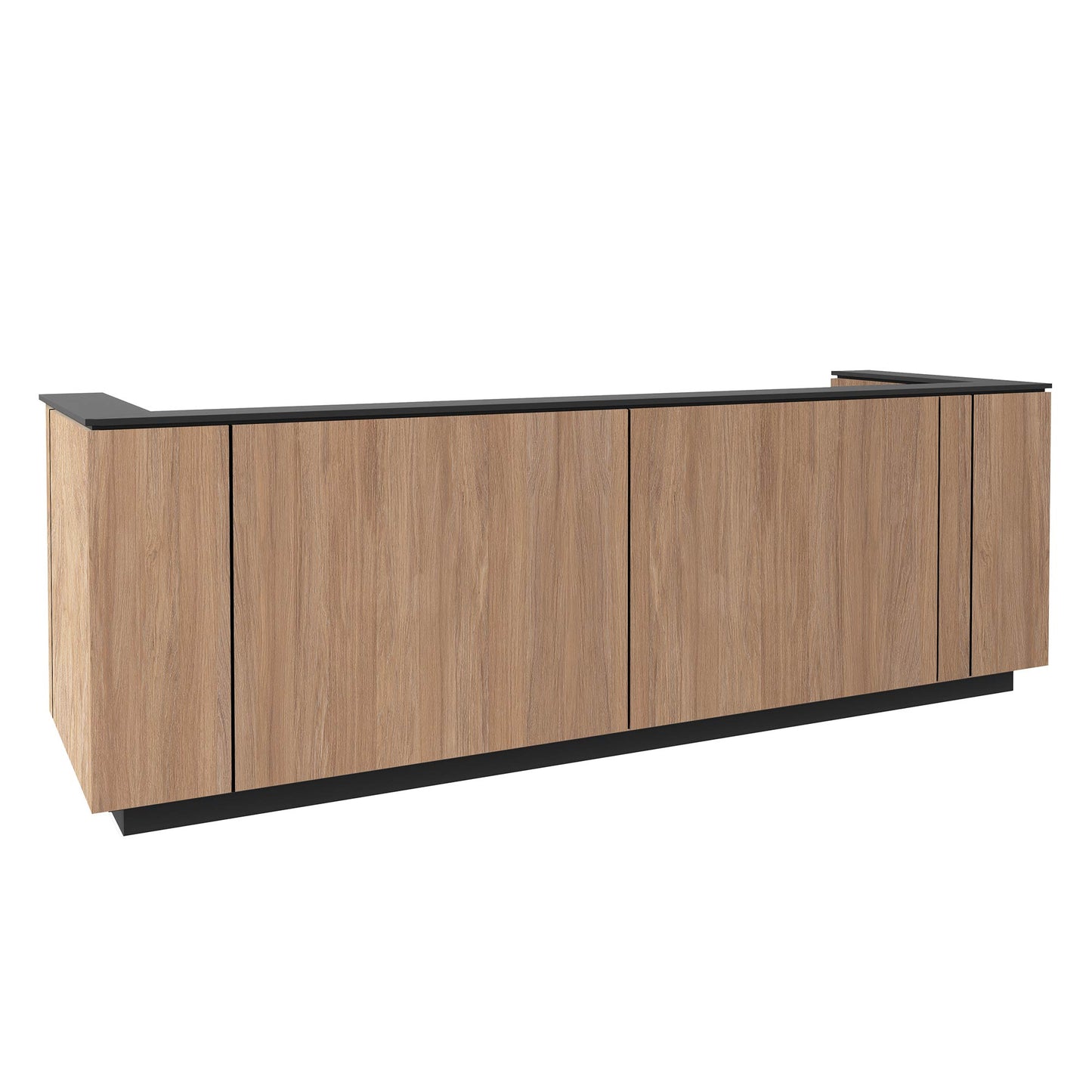 ICE reception desk | 3214 x 1022 mm, amber oak