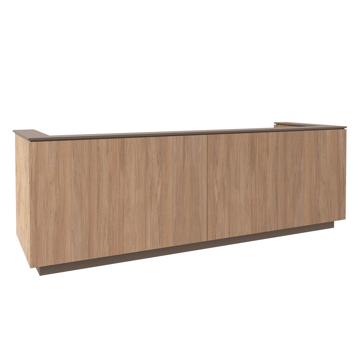 ICE reception desk | 3214 x 1022 mm, amber oak