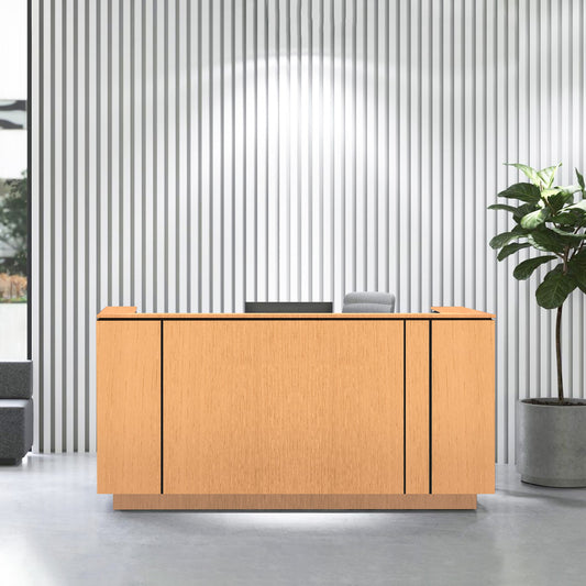 ICE reception desk | 2204 x 1022 mm, ash veneer
