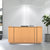 ICE Empfangstheke | 2204 x 1022 mm, Esche Furnier