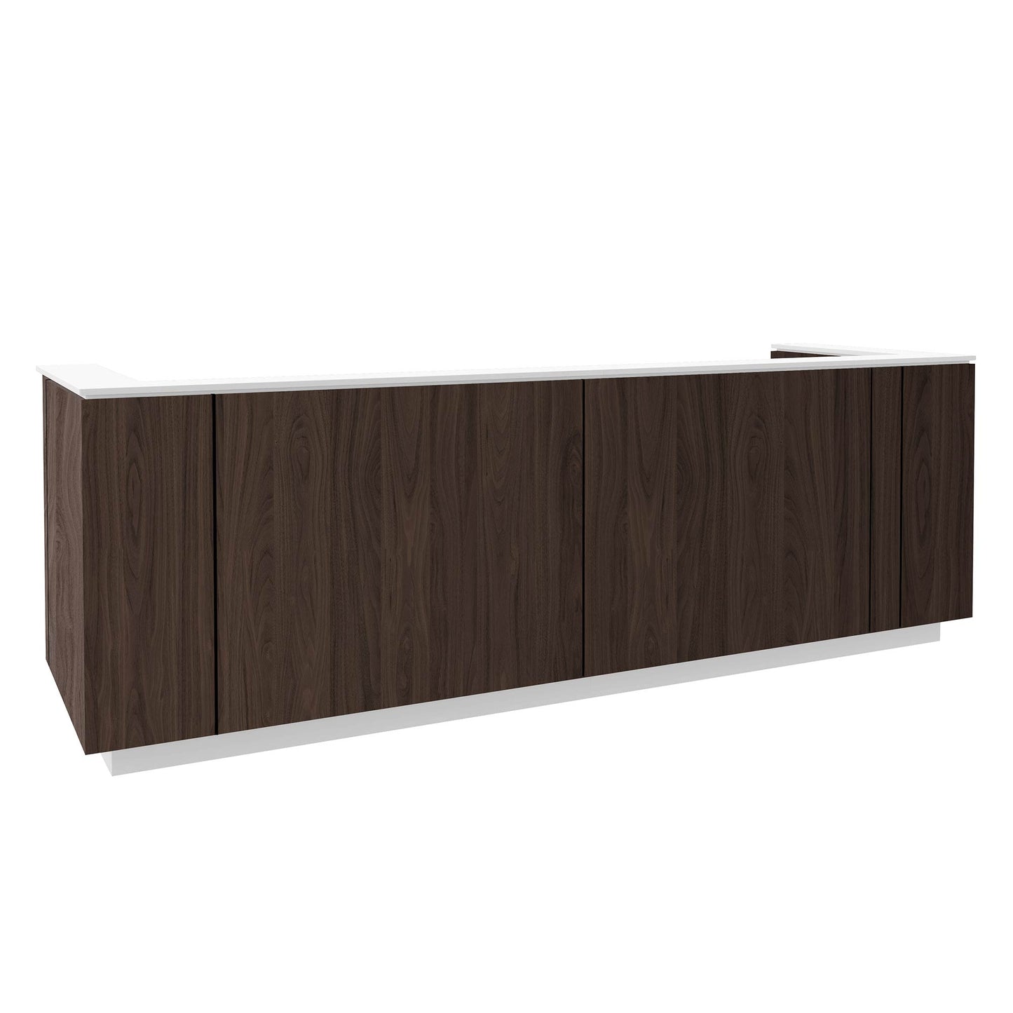 ICE reception desk | 3214 x 1022 mm, walnut