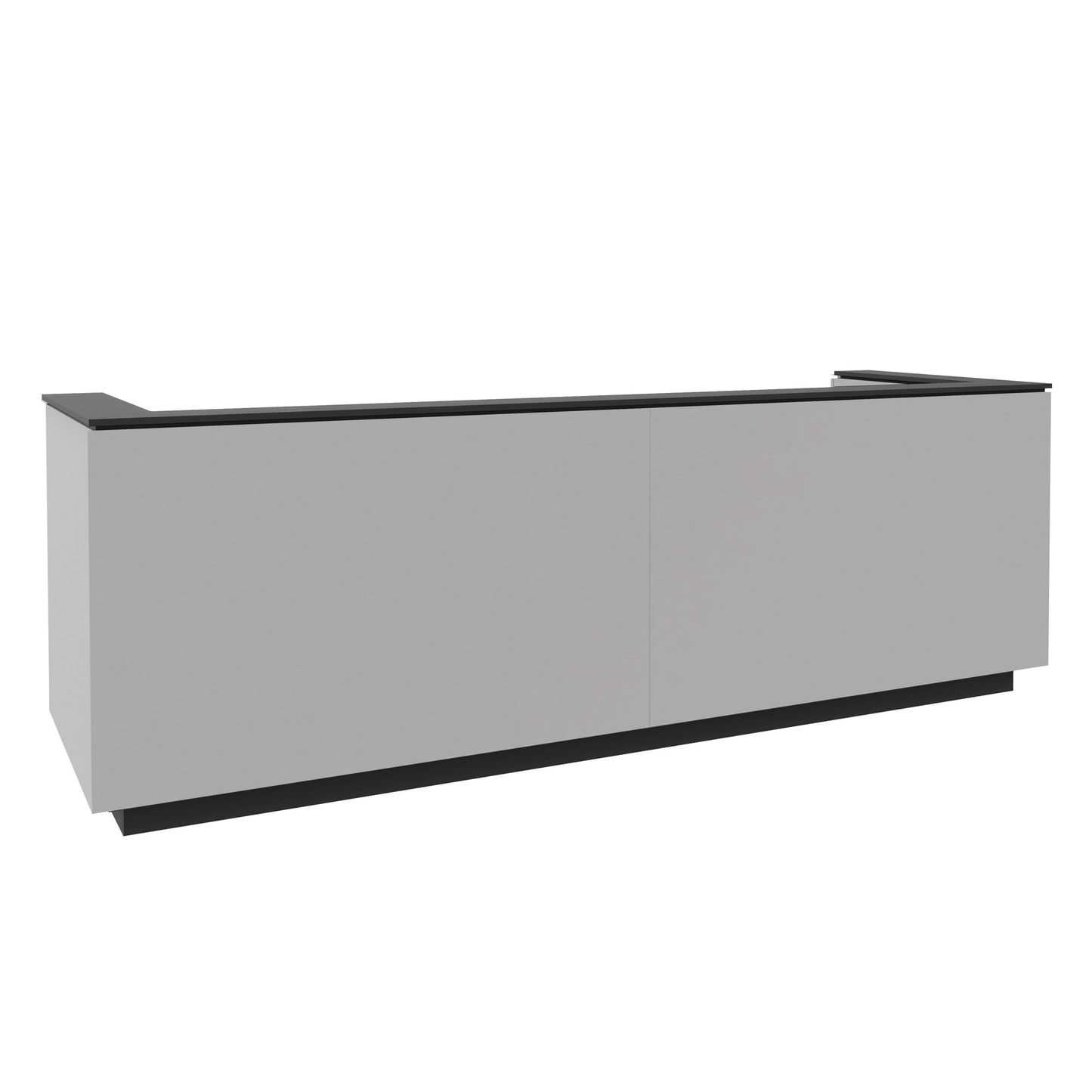 ICE reception desk | 3214 x 1022 mm, pearl gray