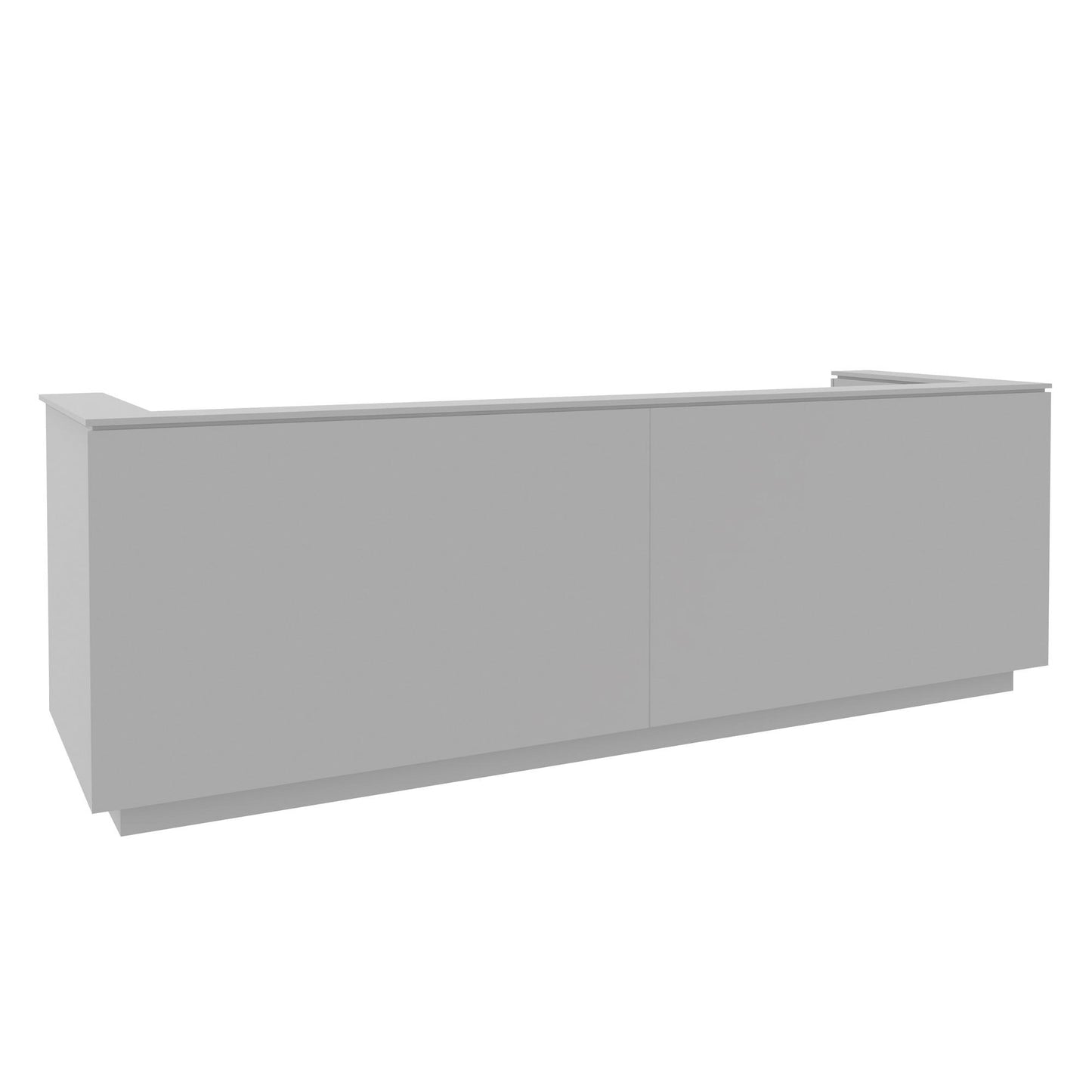ICE reception desk | 3214 x 1022 mm, pearl gray