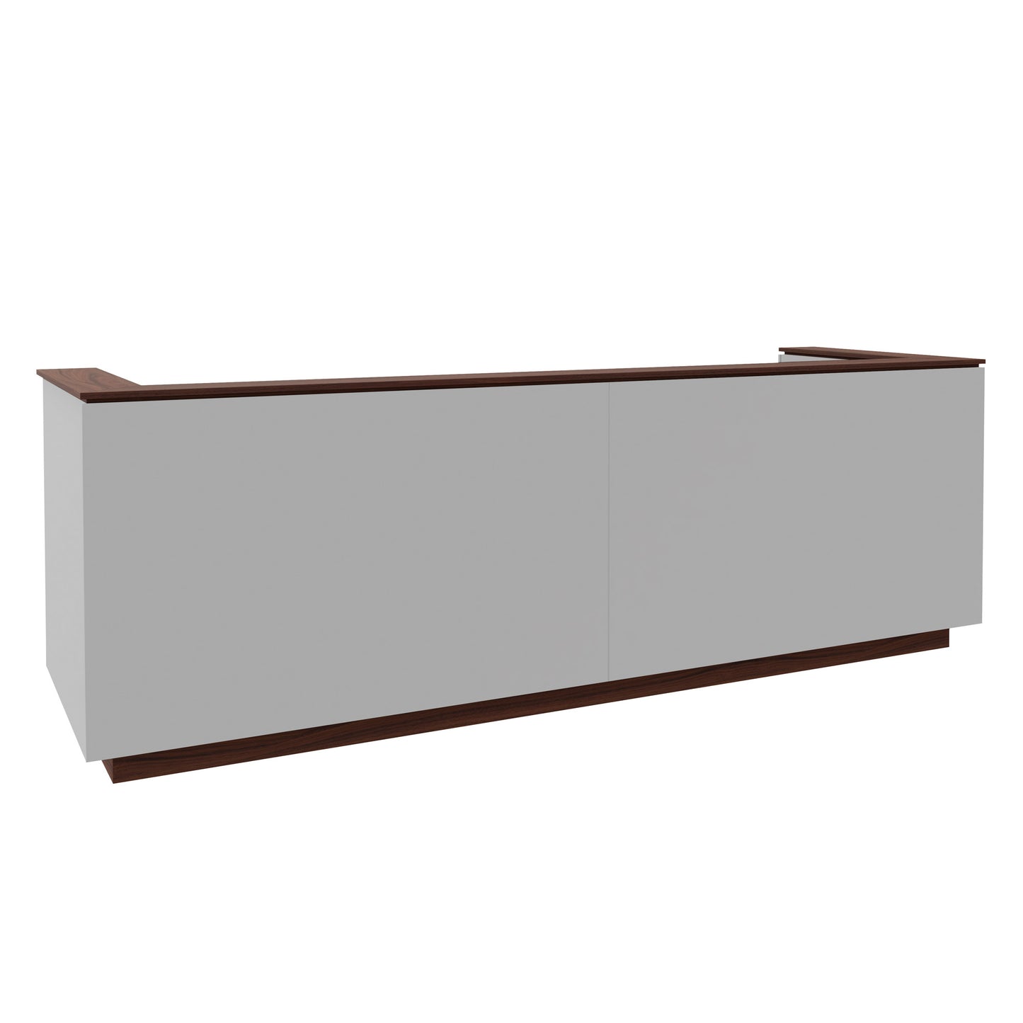 ICE reception desk | 3214 x 1022 mm, pearl gray