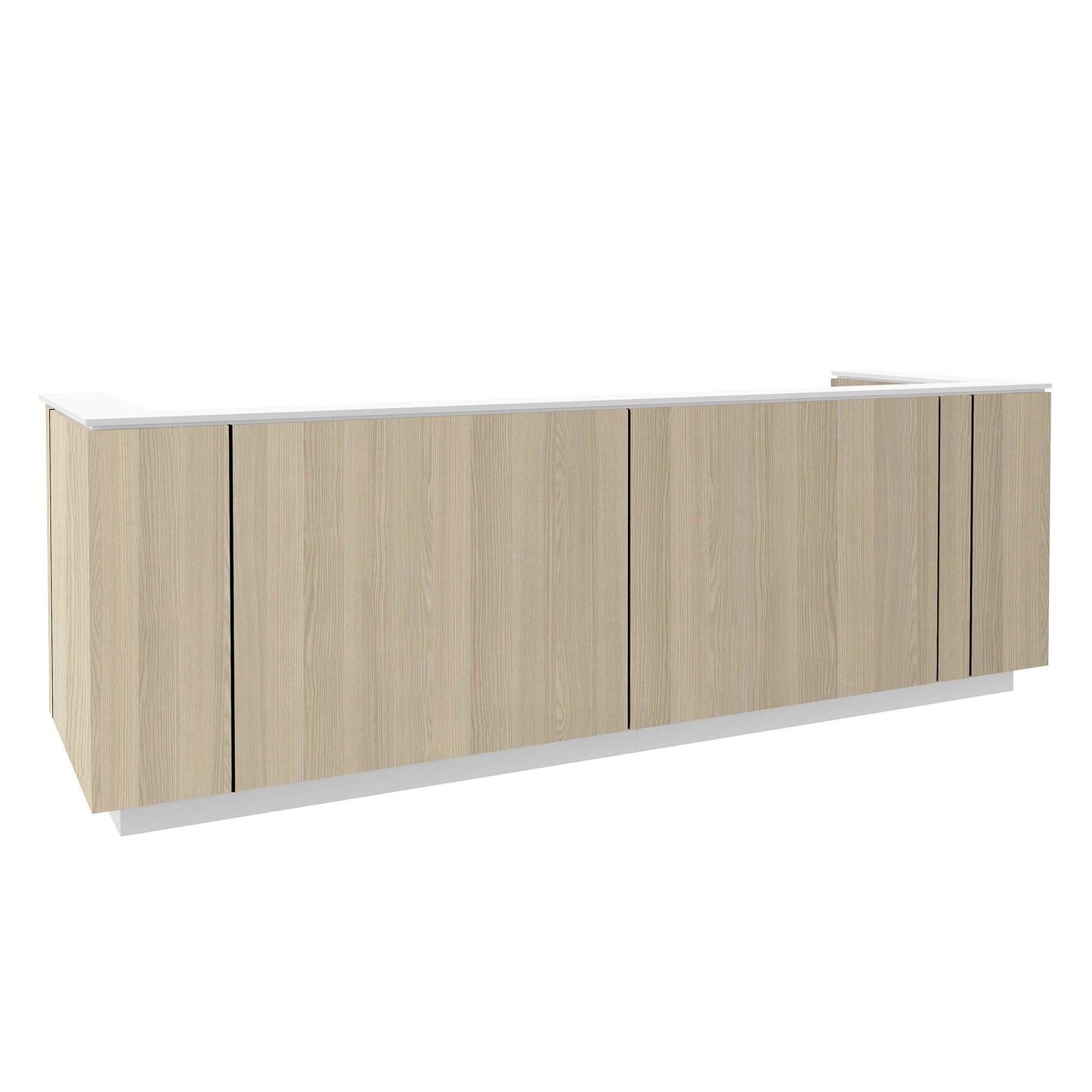 ICE reception desk | 3214 x 1022 mm, sand ash