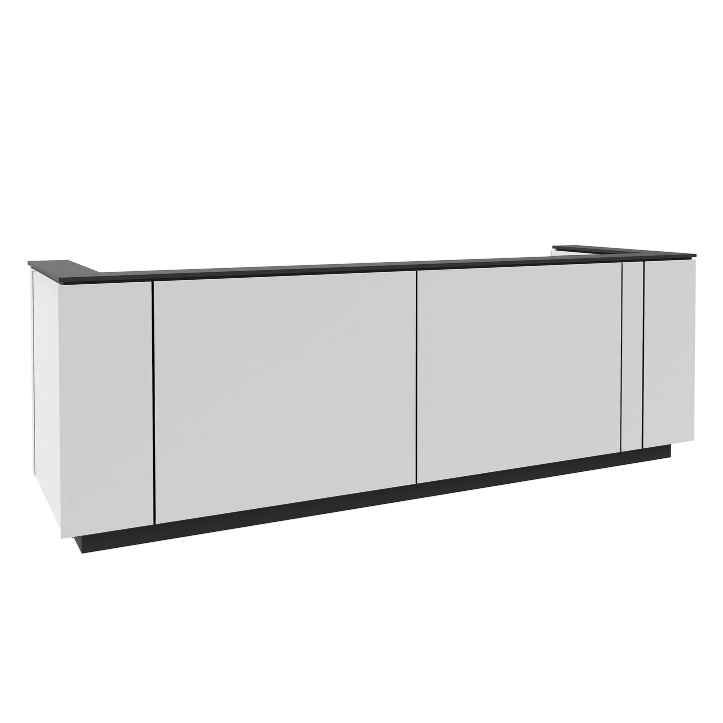 ICE Reception counter | 3214 x 1022 mm, white