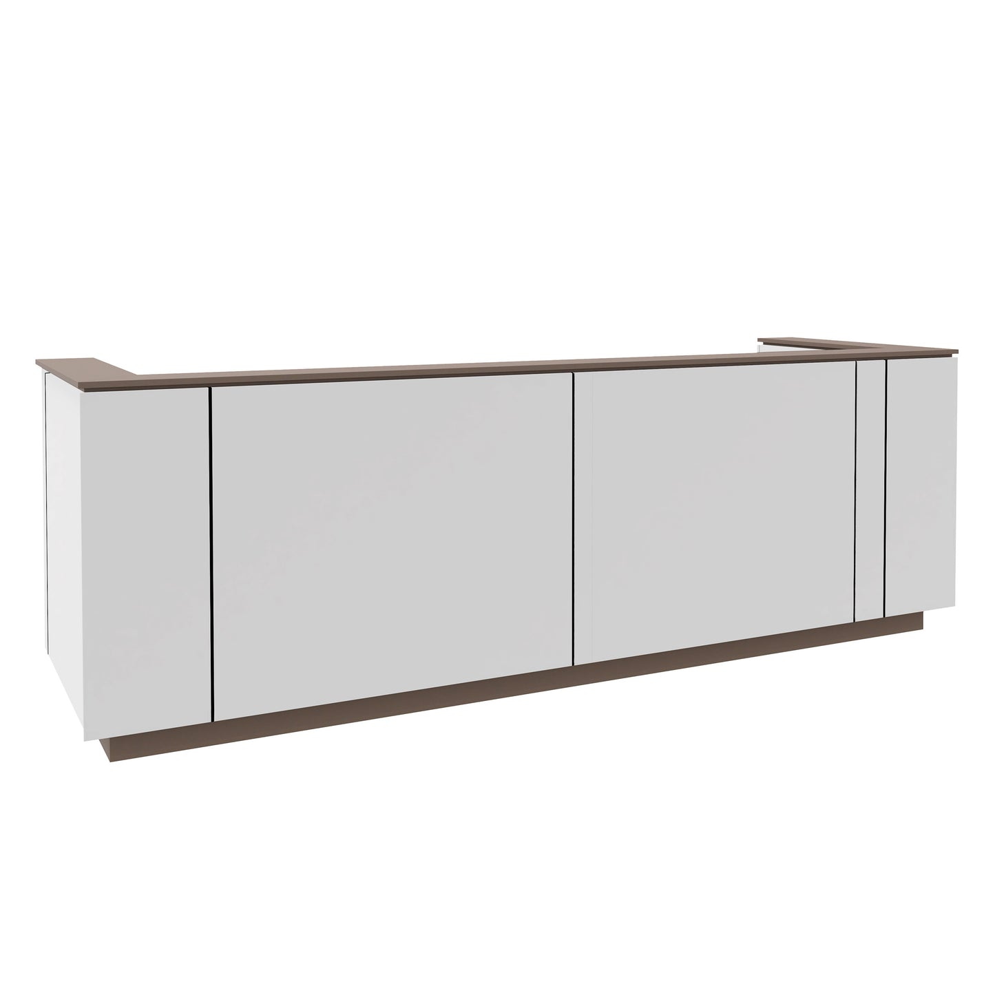 ICE Reception counter | 3214 x 1022 mm, white