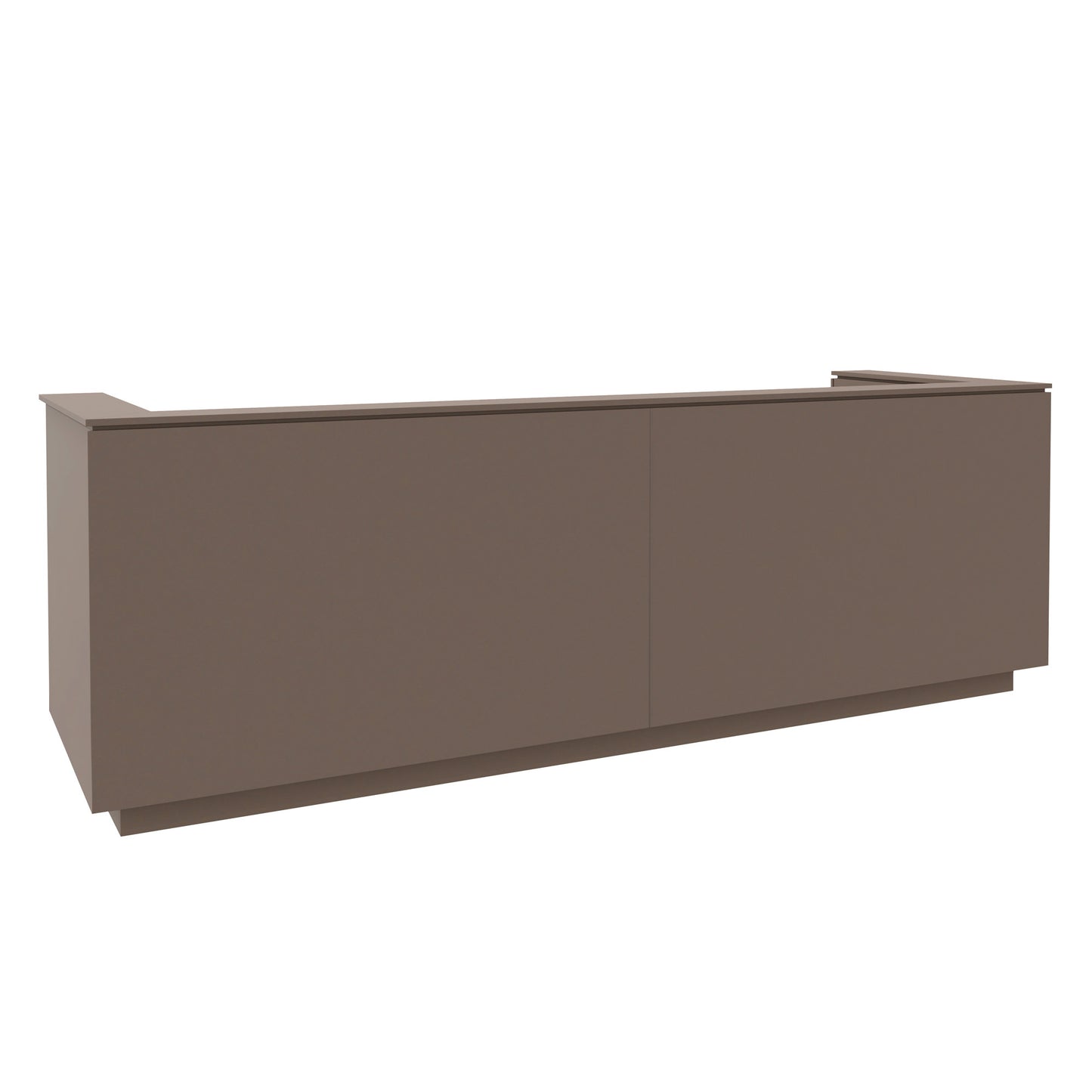 ICE Contatore della reception | 3214 x 1022 mm, grigio cubanite