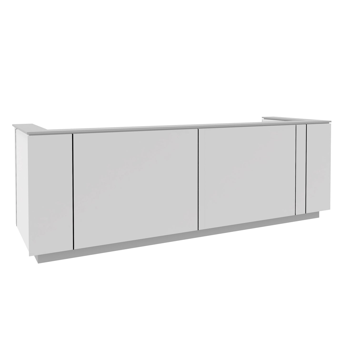 ICE Reception counter | 3214 x 1022 mm, white