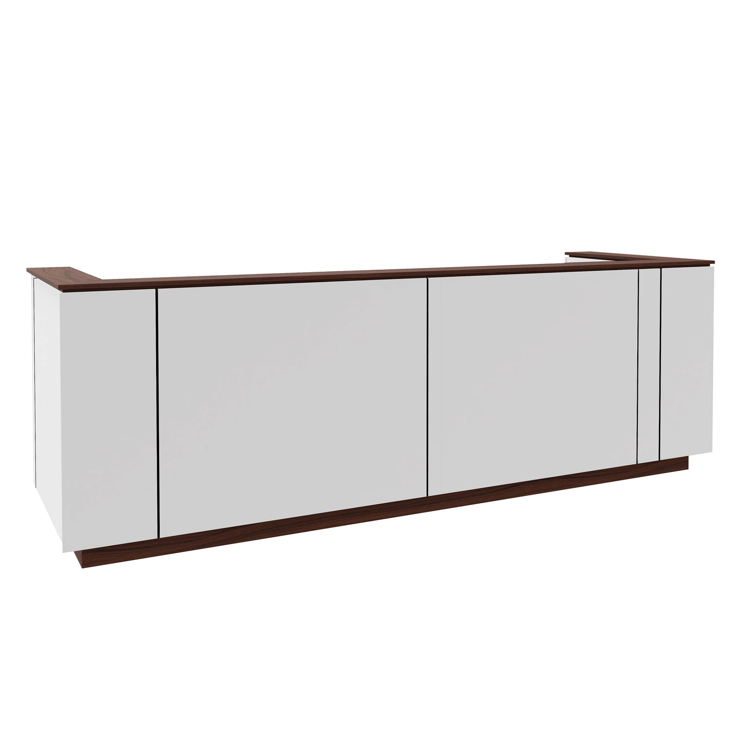 ICE Reception counter | 3214 x 1022 mm, white