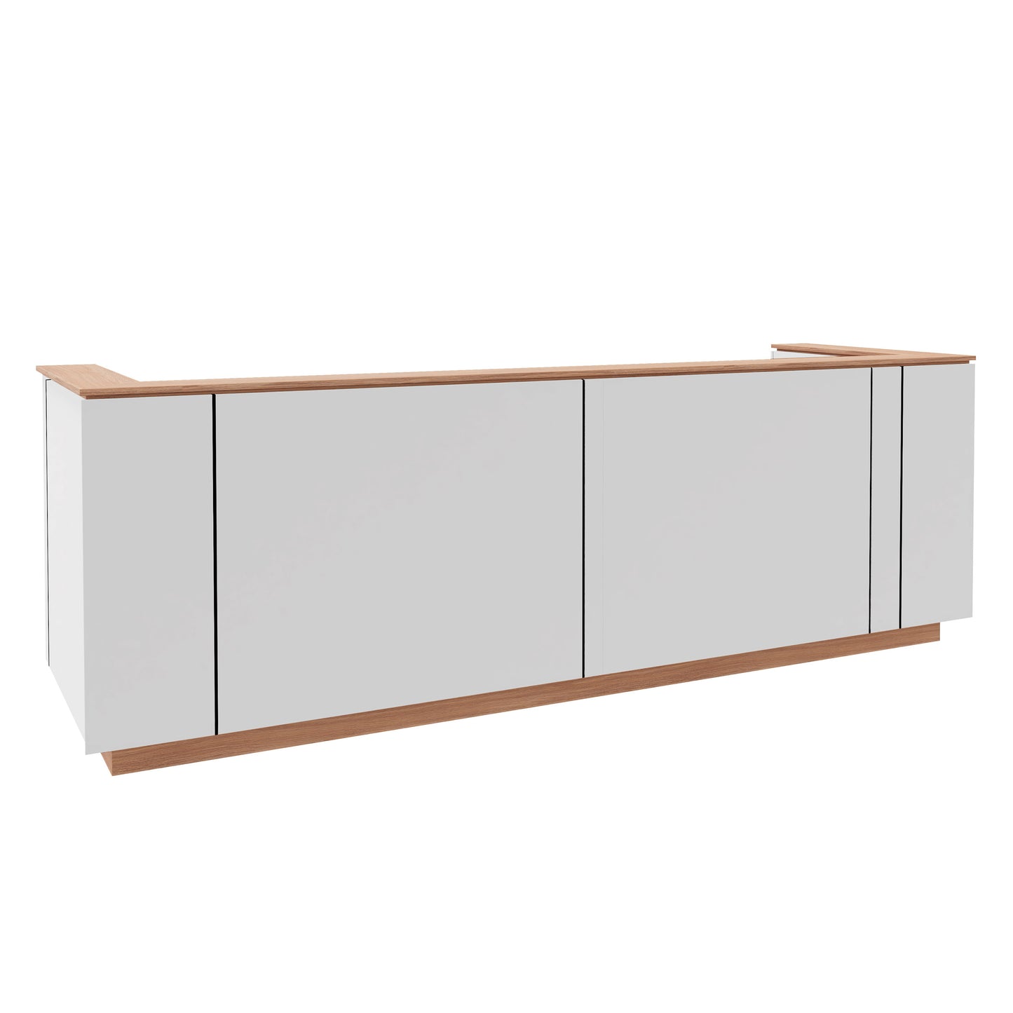 ICE Reception counter | 3214 x 1022 mm, white