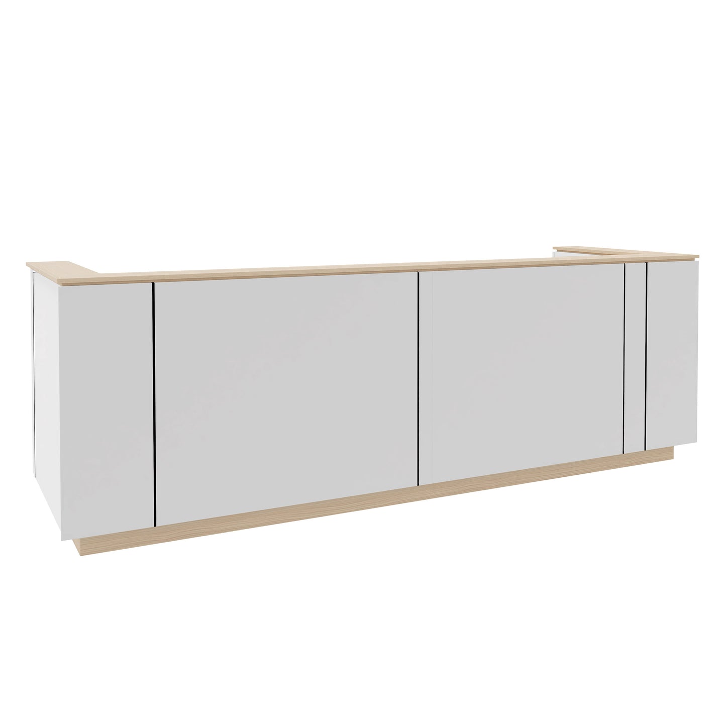 ICE Reception counter | 3214 x 1022 mm, white