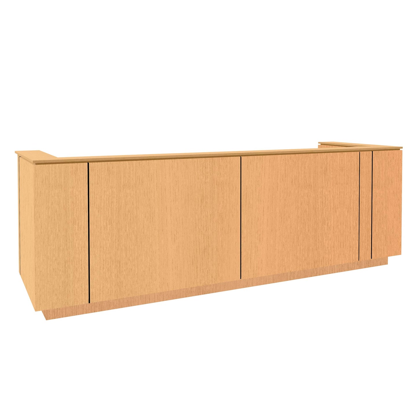 ICE reception desk | 3214 x 1022 mm, ash veneer