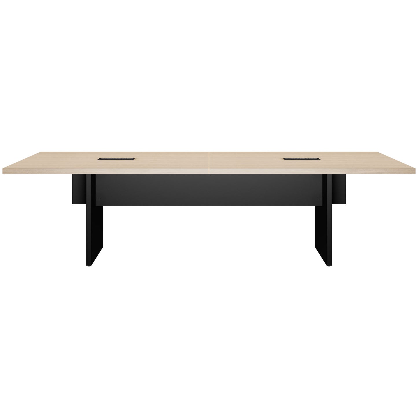 BRALCO SILE Konferenztisch | 2400 - 4200 mm (6 - 16 Personen), elektrifiziert, Eiche
