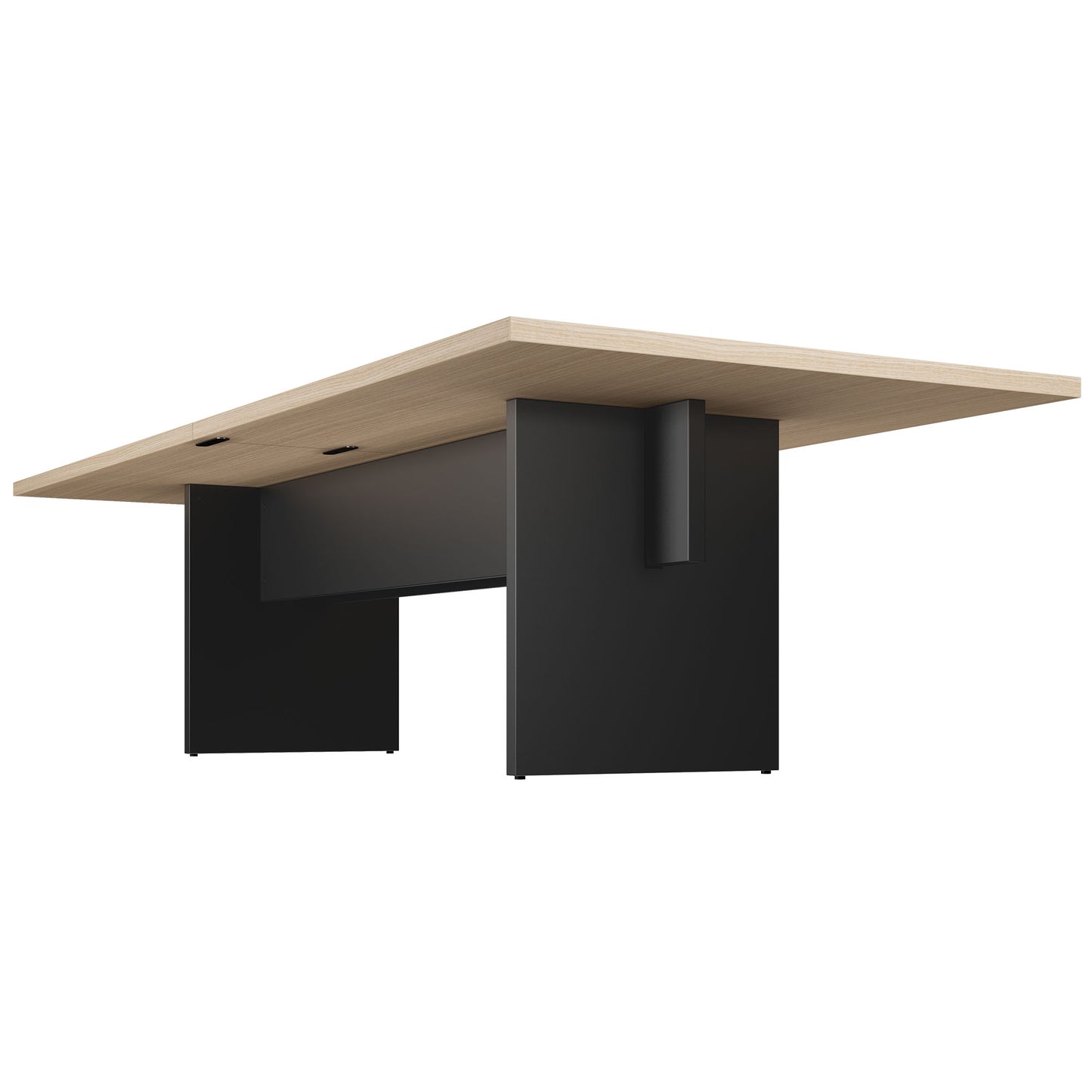 BRALCO SILE Konferenztisch | 2400 - 4200 mm (6 - 16 Personen), elektrifiziert, Eiche