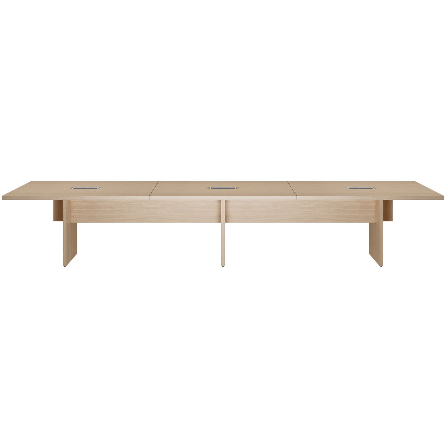 BRALCO SILE Konferenztisch | 2400 - 4200 mm (6 - 16 Personen), elektrifiziert, Eiche