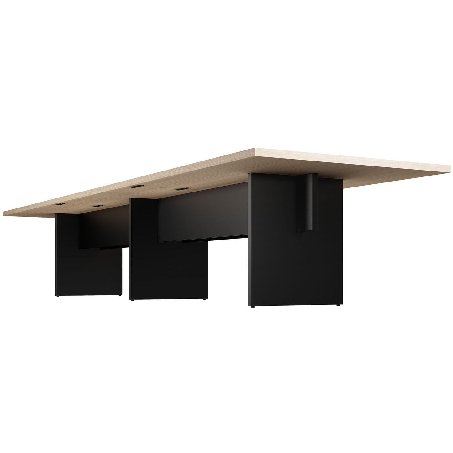 BRALCO SILE Konferenztisch | 2400 - 4200 mm (6 - 16 Personen), elektrifiziert, Eiche
