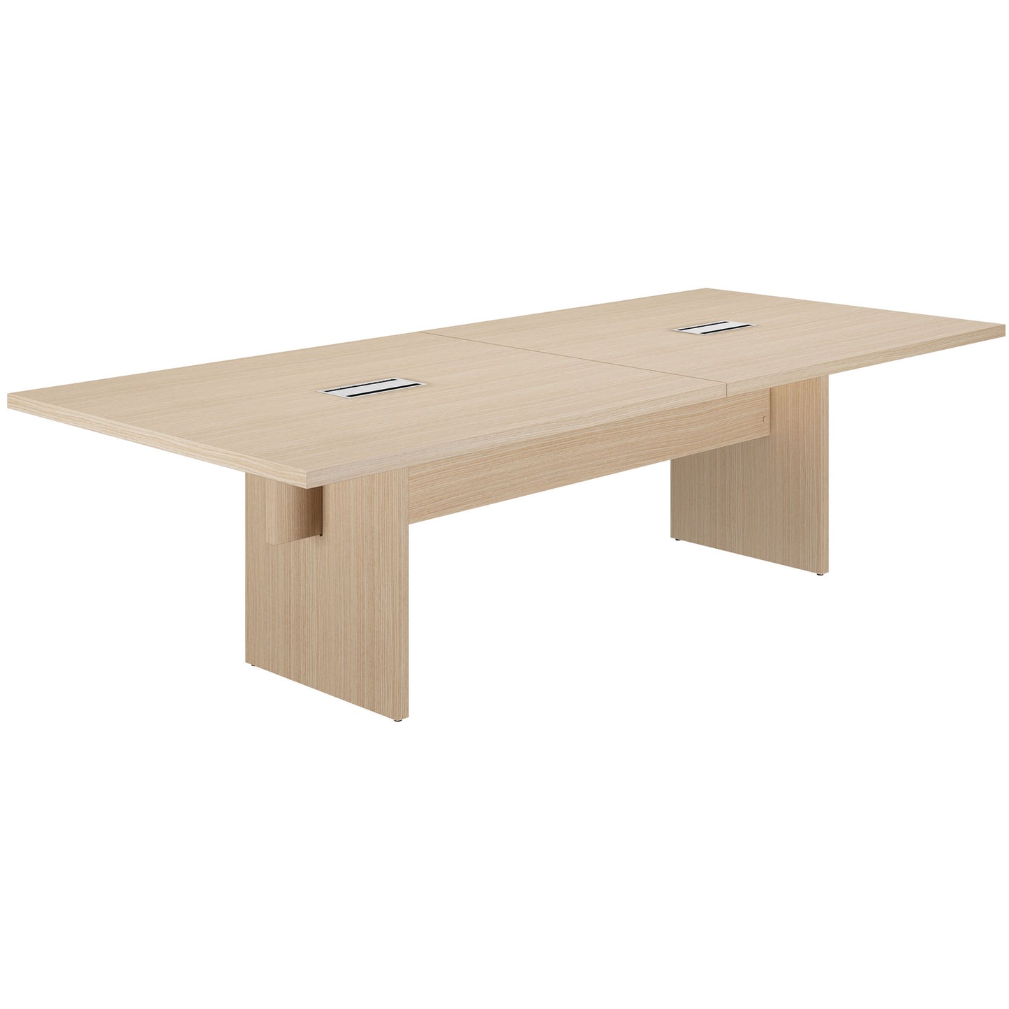 BRALCO SILE Konferenztisch | 2400 - 4200 mm (6 - 16 Personen), elektrifiziert, Eiche