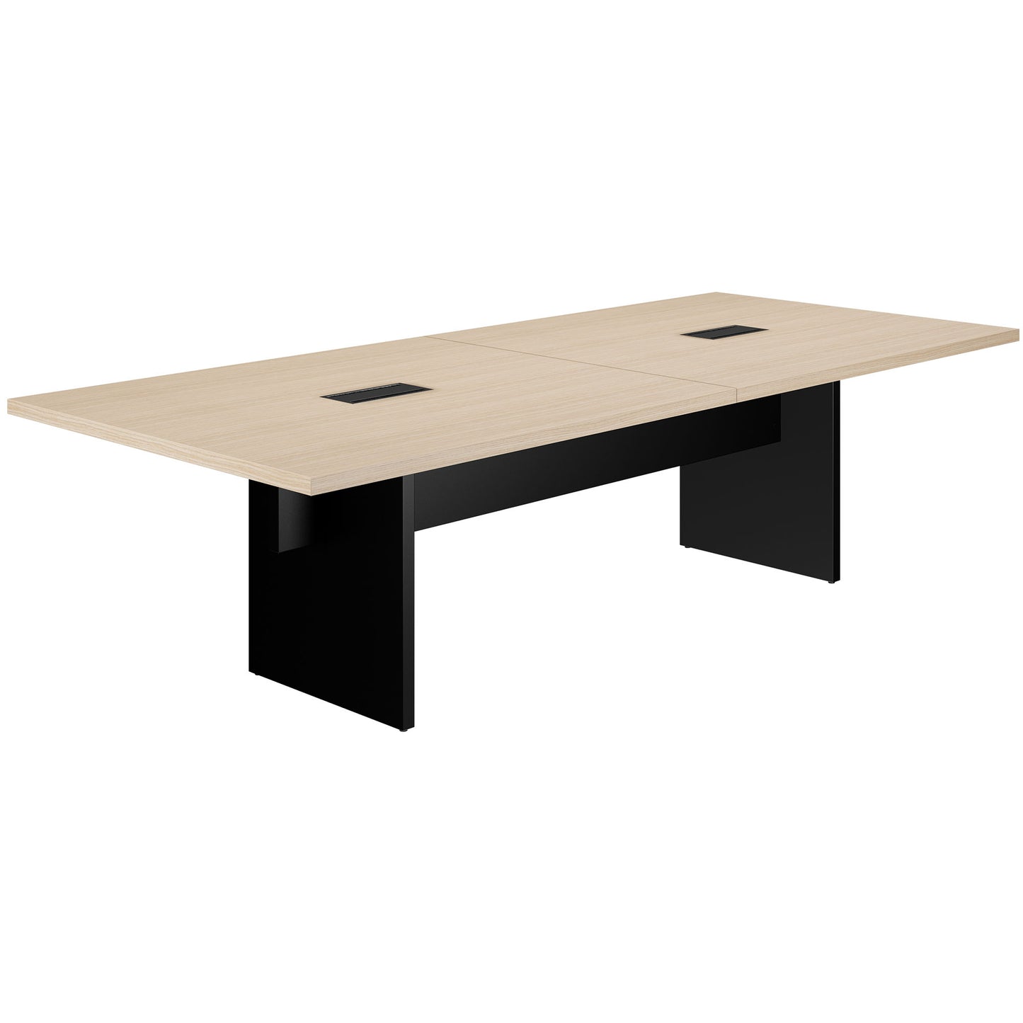BRALCO SILE Konferenztisch | 2400 - 4200 mm (6 - 16 Personen), elektrifiziert, Eiche