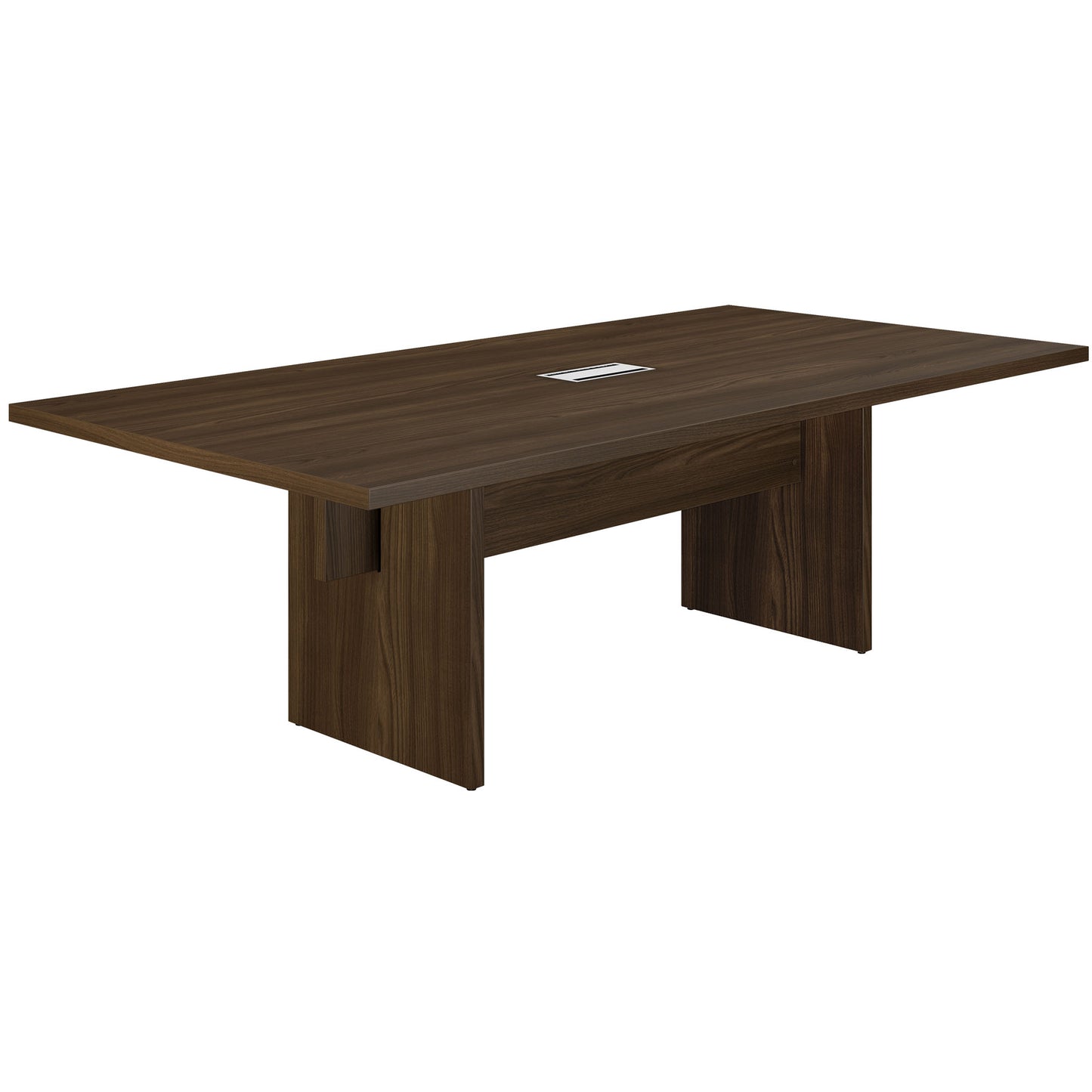 BRALCO SILE Konferenztisch | 2400 - 4200 mm (6 - 16 Personen), elektrifiziert, Nussbaum