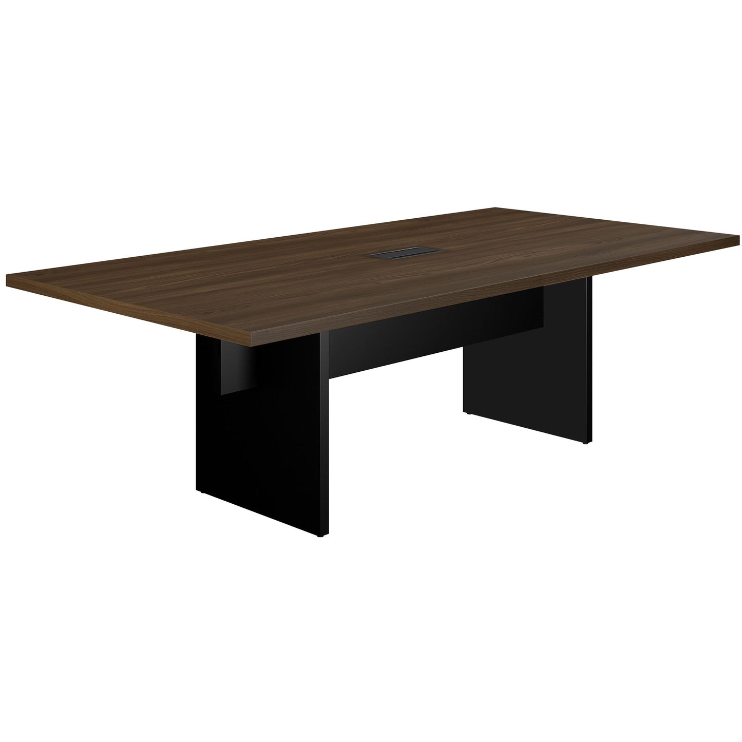 BRALCO SILE Konferenztisch | 2400 - 4200 mm (6 - 16 Personen), elektrifiziert, Nussbaum