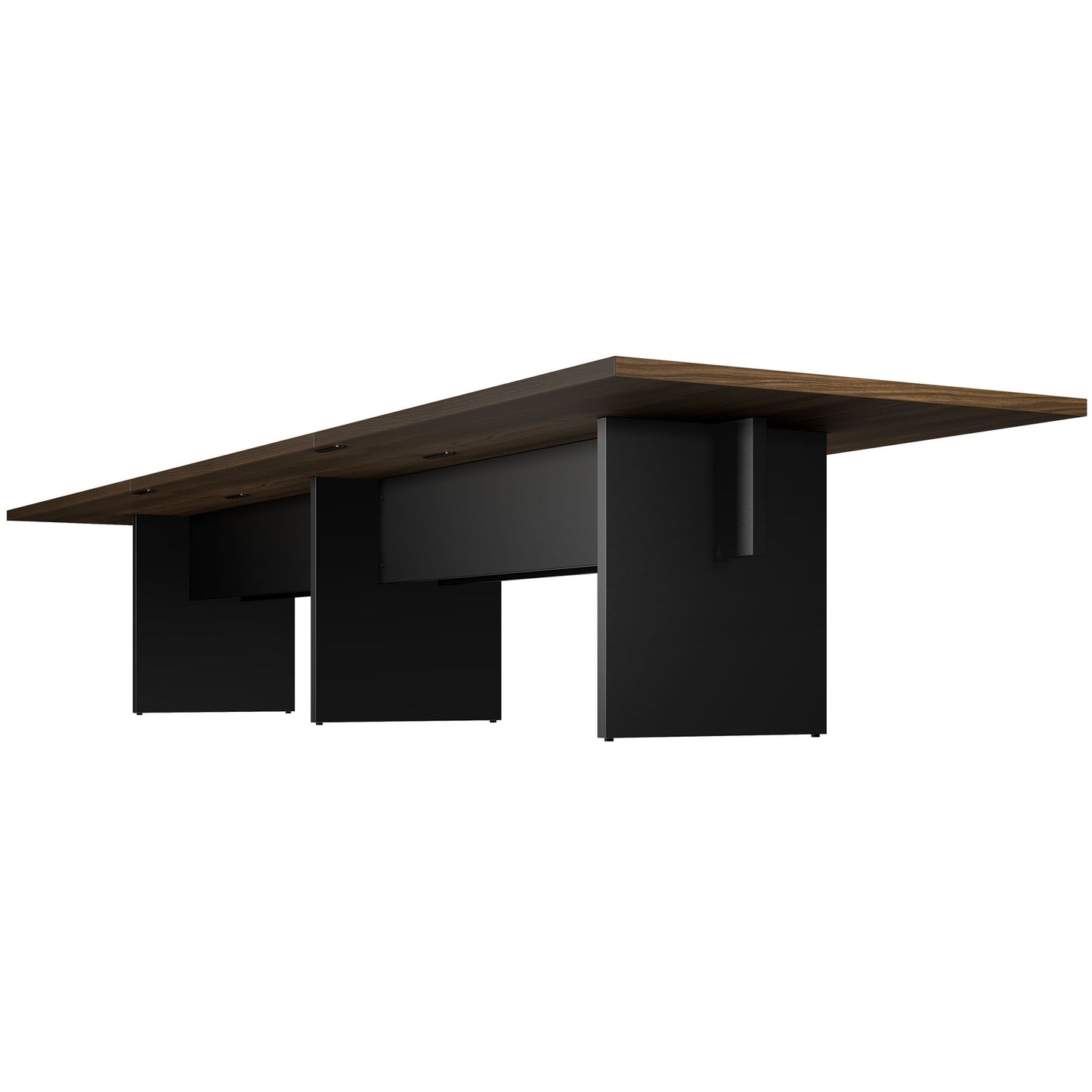 BRALCO SILE Konferenztisch | 2400 - 4200 mm (6 - 16 Personen), elektrifiziert, Nussbaum