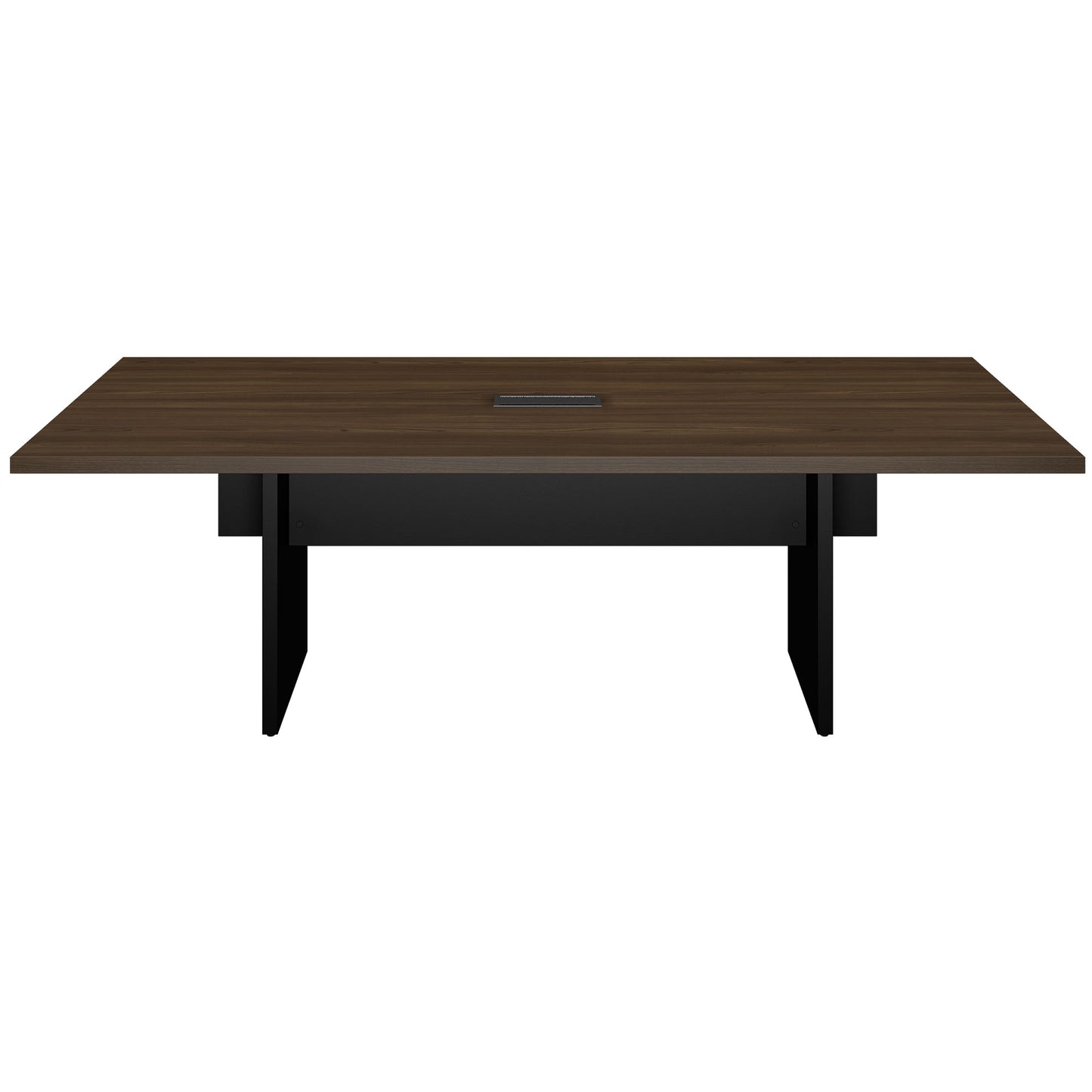 BRALCO SILE Konferenztisch | 2400 - 4200 mm (6 - 16 Personen), elektrifiziert, Nussbaum