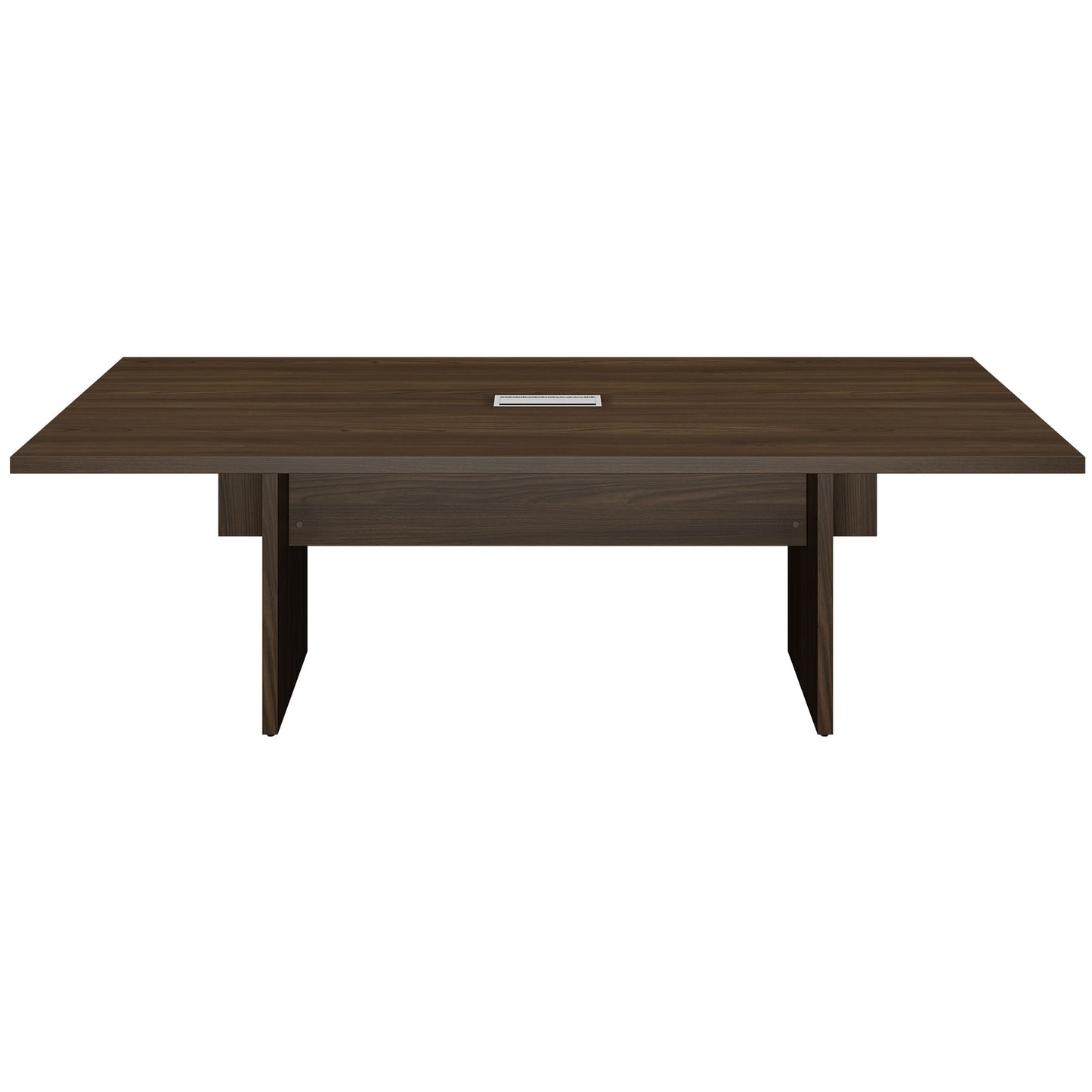 BRALCO SILE Konferenztisch | 2400 - 4200 mm (6 - 16 Personen), elektrifiziert, Nussbaum