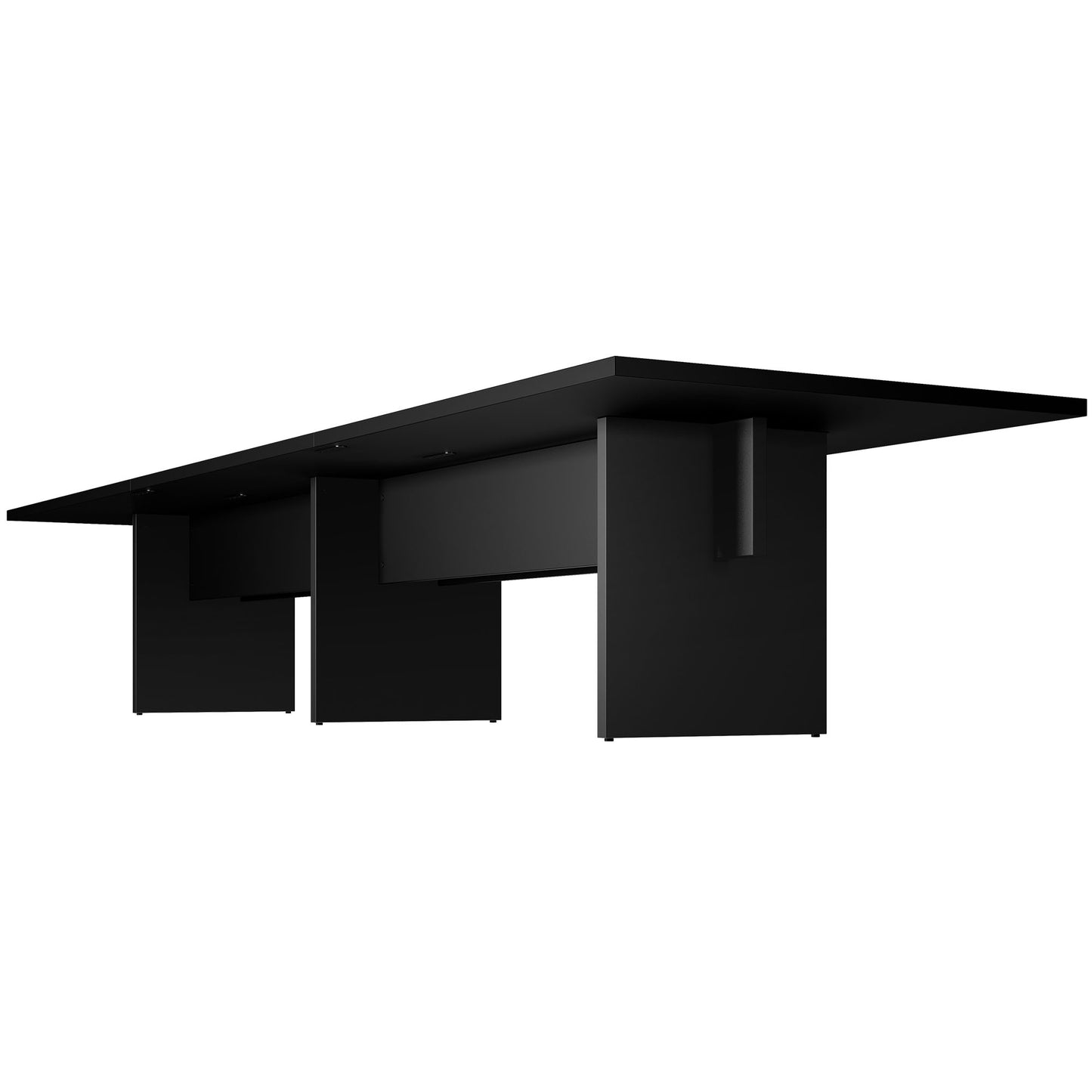 BRALCO SILE Konferenztisch | 2400 - 4200 mm (6 - 16 Personen), elektrifiziert, Schwarz