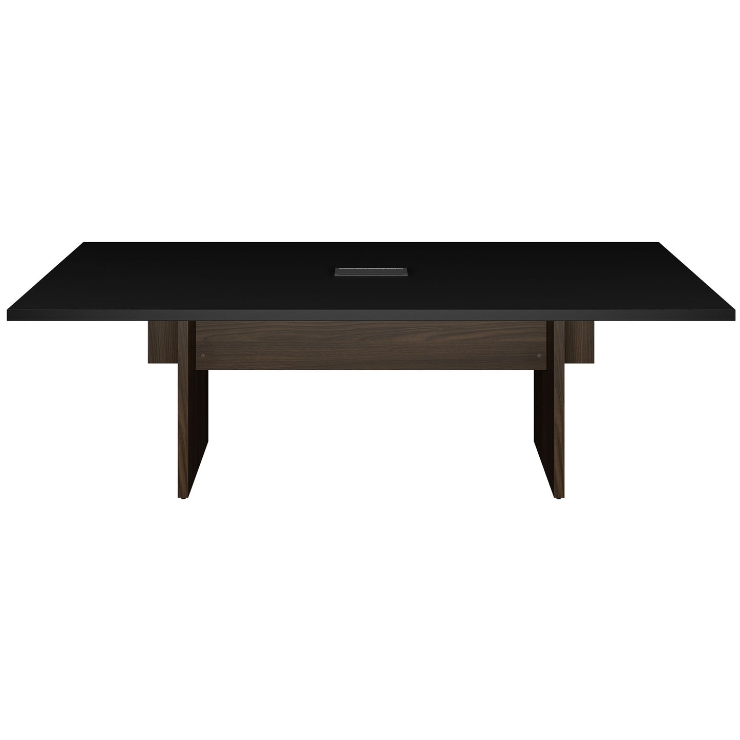 BRALCO SILE Konferenztisch | 2400 - 4200 mm (6 - 16 Personen), elektrifiziert, Schwarz