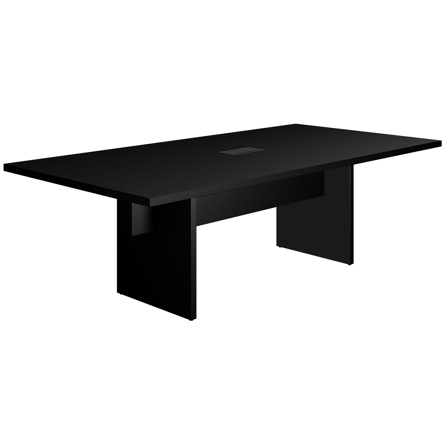 BRALCO SILE Konferenztisch | 2400 - 4200 mm (6 - 16 Personen), elektrifiziert, Schwarz