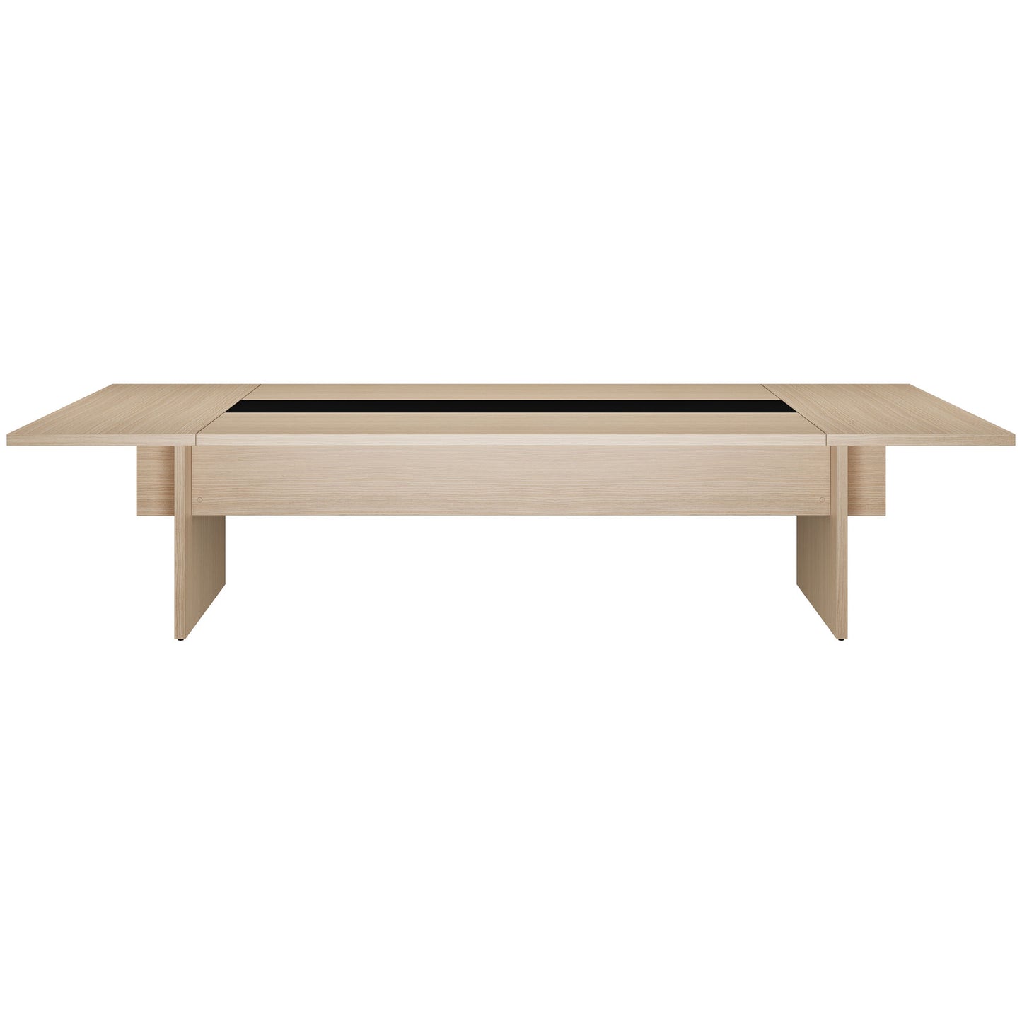 BRALCO SILE conference table | 3200 - 4800 mm (6 - 20 people), center insert, oak