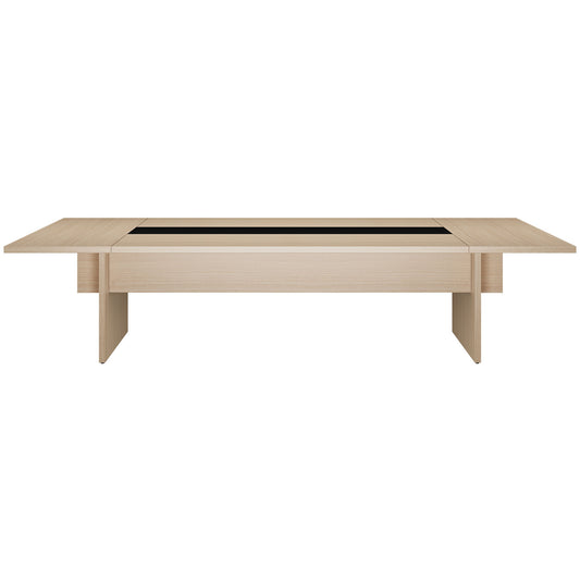 BRALCO SILE Konferenztisch | 3200 - 4800 mm (6 - 20 Personen), Mitteleinsatz, Eiche