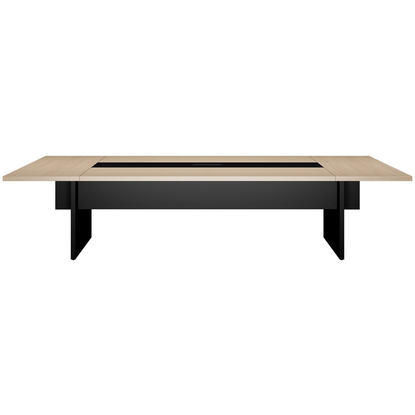 BRALCO SILE conference table | 3200 - 4800 mm (6 - 20 people), center insert, oak