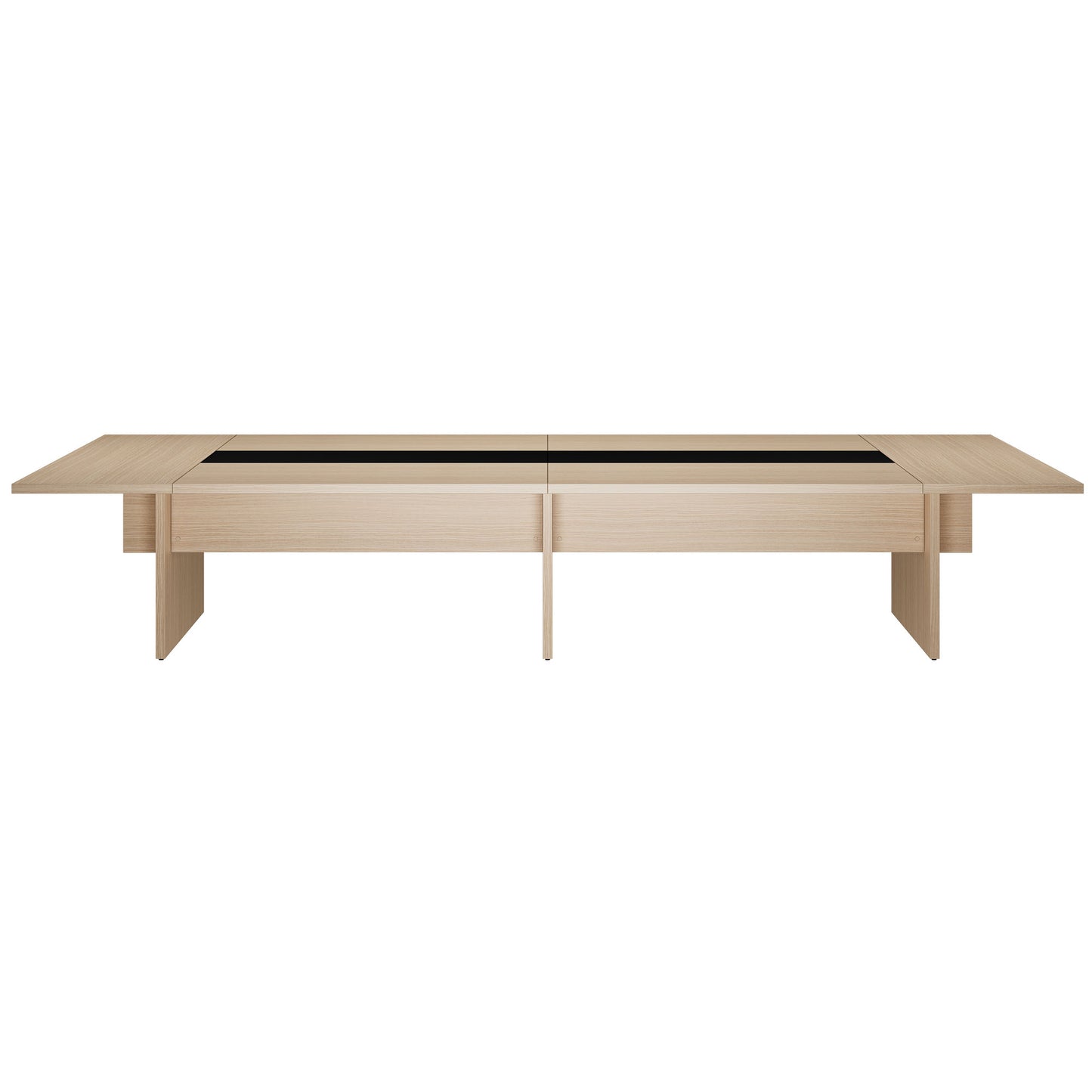 BRALCO SILE conference table | 3200 - 4800 mm (6 - 20 people), center insert, oak