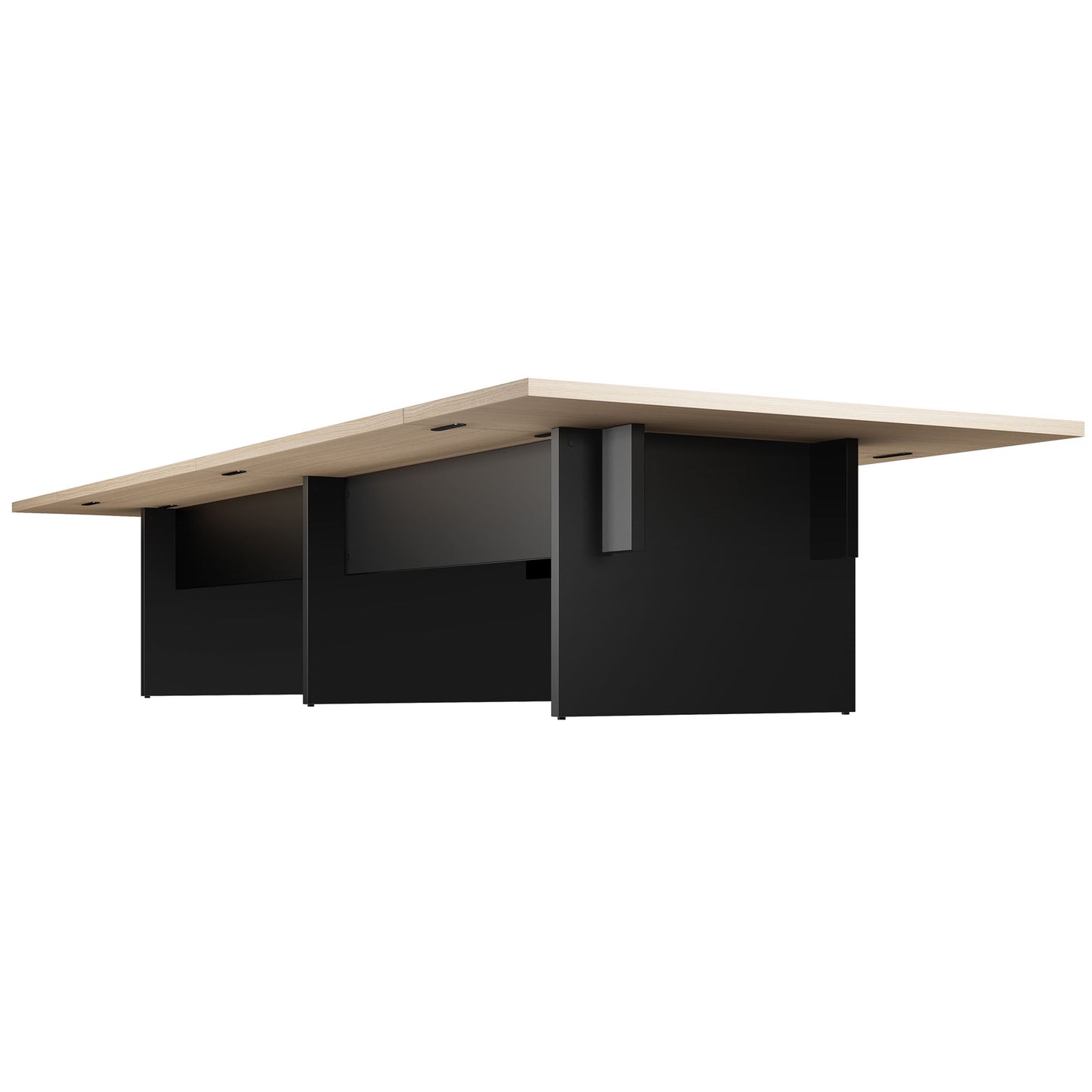 BRALCO SILE conference table | 3200 - 4800 mm (6 - 20 people), center insert, oak