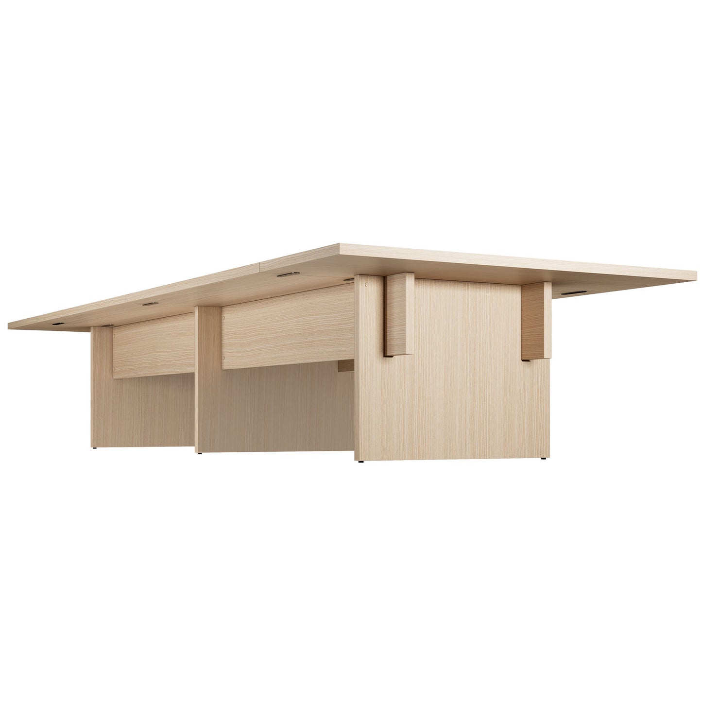 BRALCO SILE conference table | 3200 - 4800 mm (6 - 20 people), center insert, oak