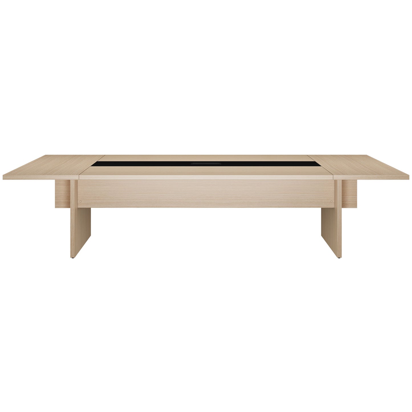 BRALCO SILE conference table | 3200 - 4800 mm (6 - 20 people), center insert, oak