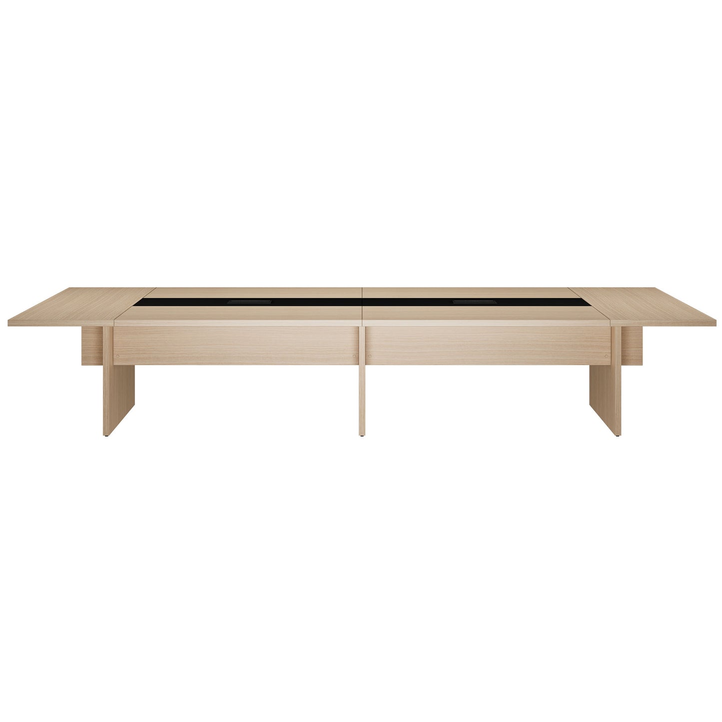 BRALCO SILE conference table | 3200 - 4800 mm (6 - 20 people), center insert, oak