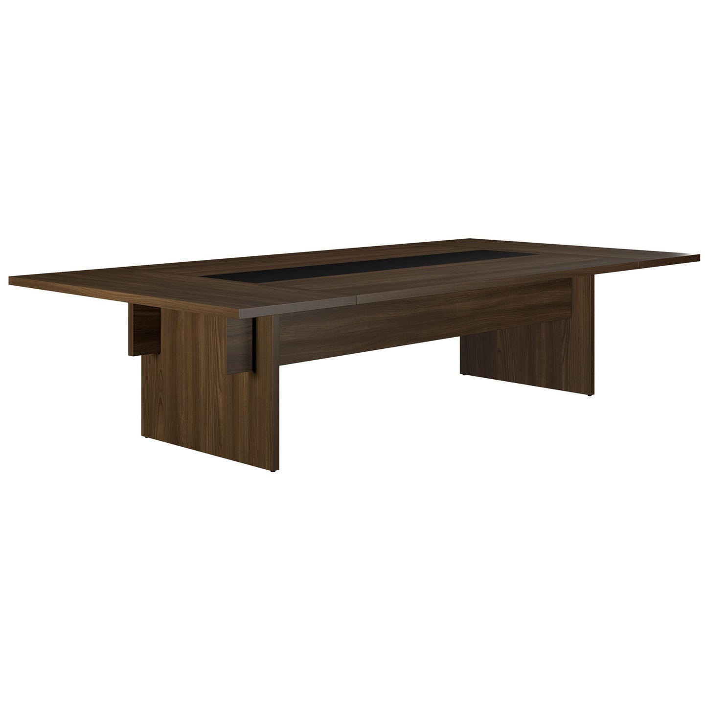BRALCO SILE conference table | 3200 - 4800 mm (6 - 20 people), center insert, walnut