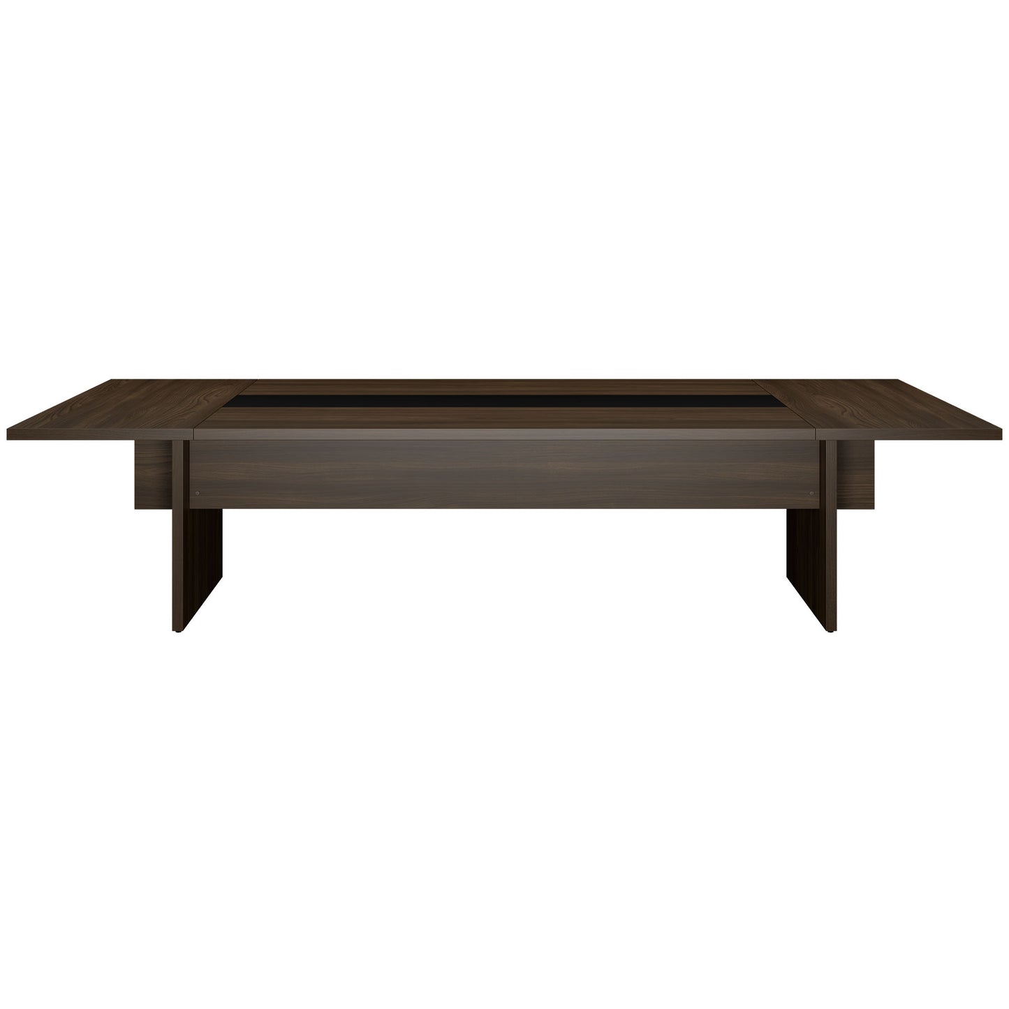 BRALCO SILE conference table | 3200 - 4800 mm (6 - 20 people), center insert, walnut