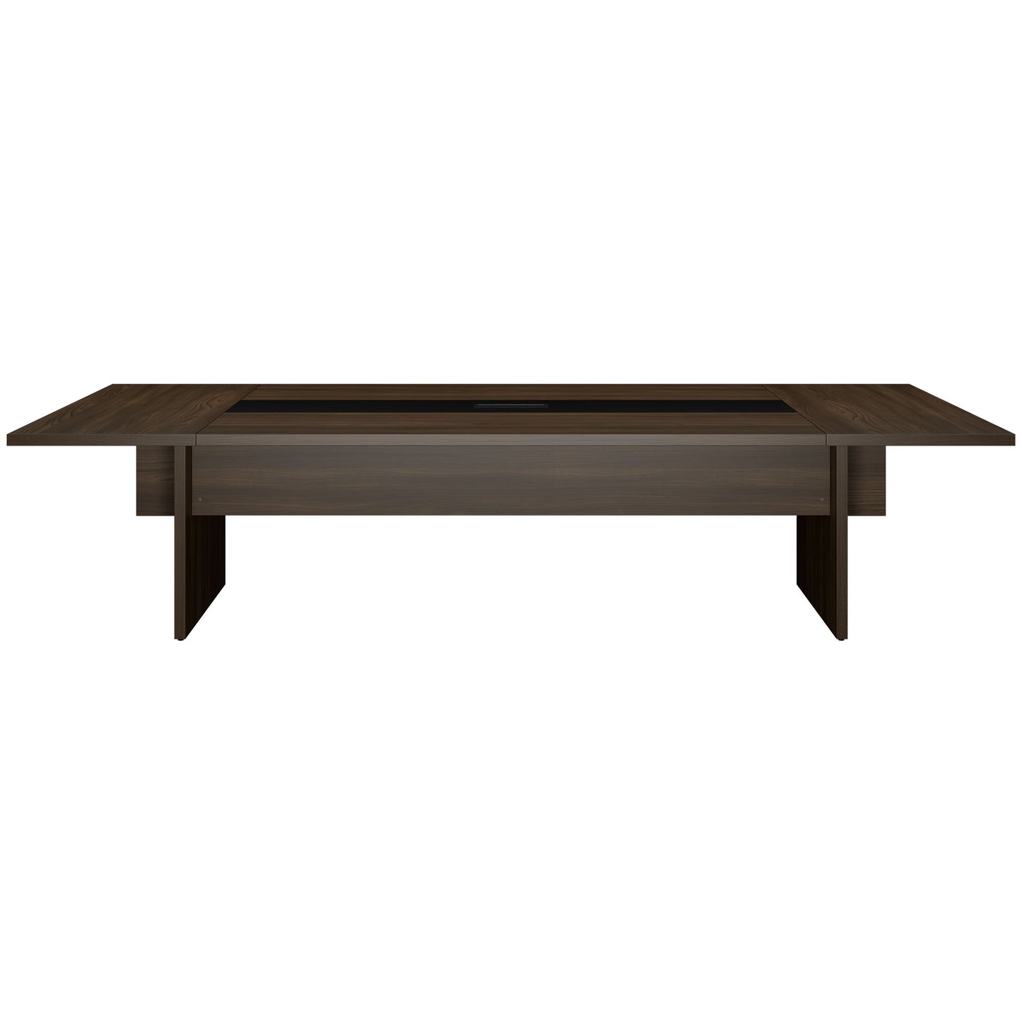 BRALCO SILE conference table | 3200 - 4800 mm (6 - 20 people), center insert, walnut