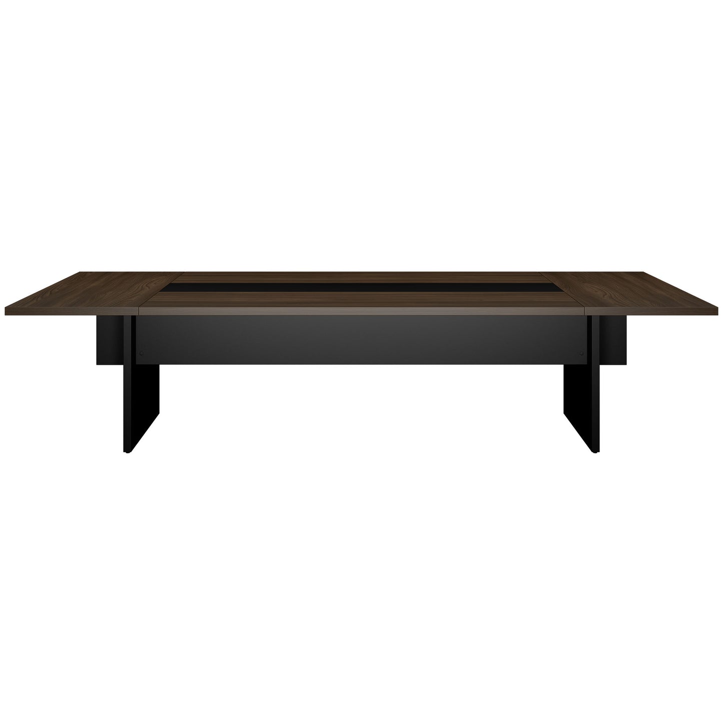 BRALCO SILE conference table | 3200 - 4800 mm (6 - 20 people), center insert, walnut