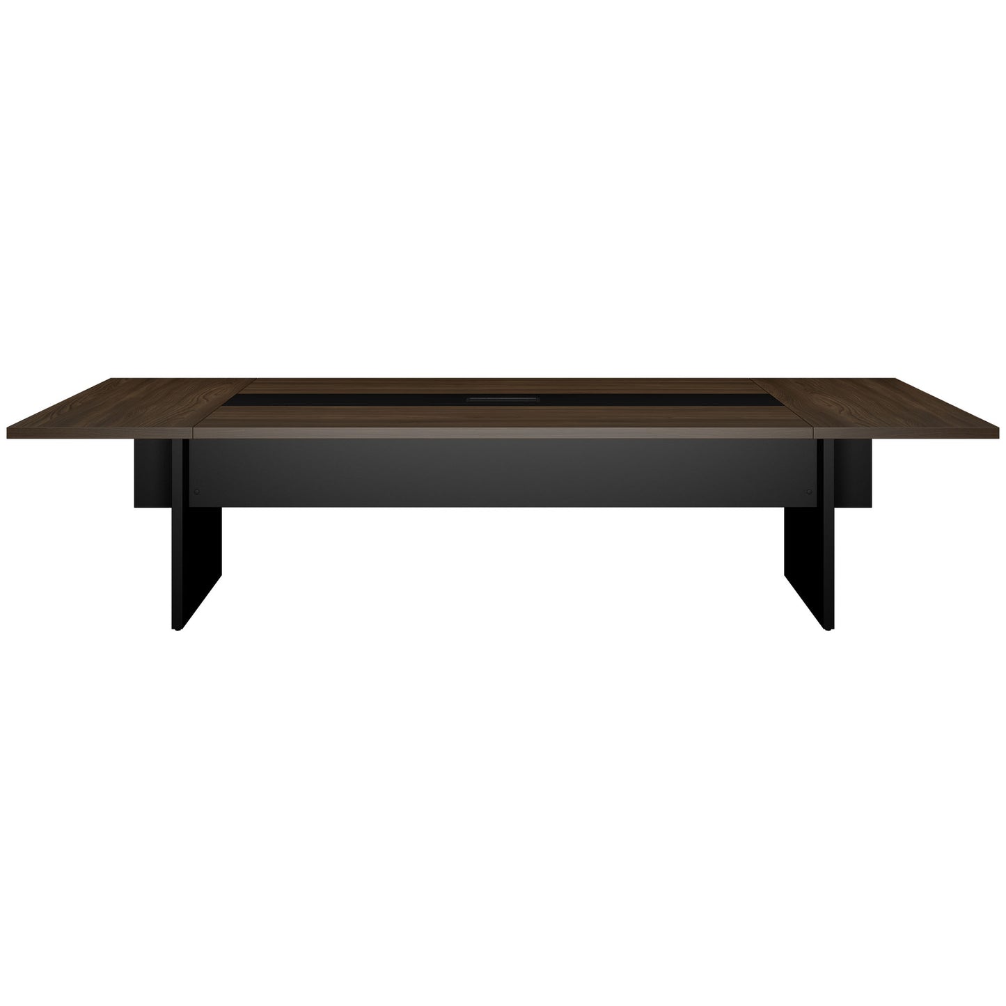 BRALCO SILE conference table | 3200 - 4800 mm (6 - 20 people), center insert, walnut