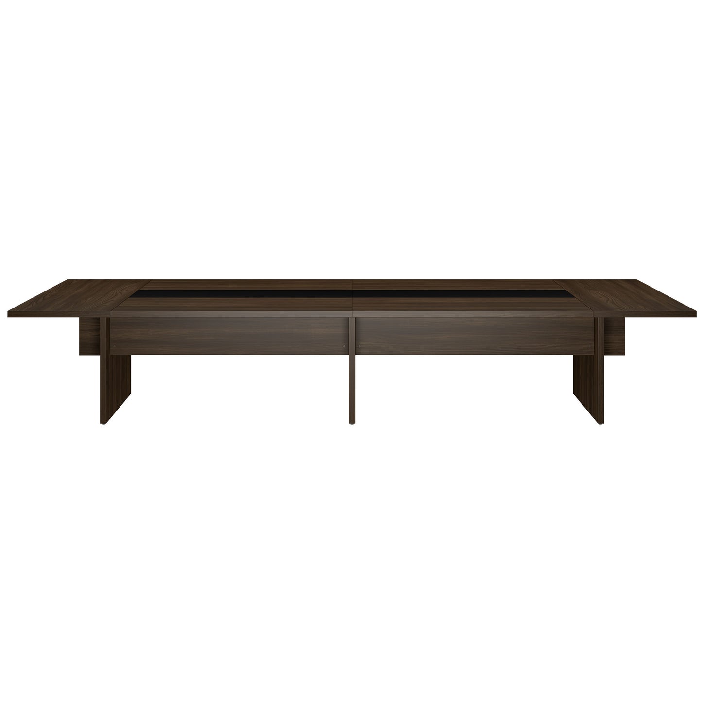 BRALCO SILE conference table | 3200 - 4800 mm (6 - 20 people), center insert, walnut