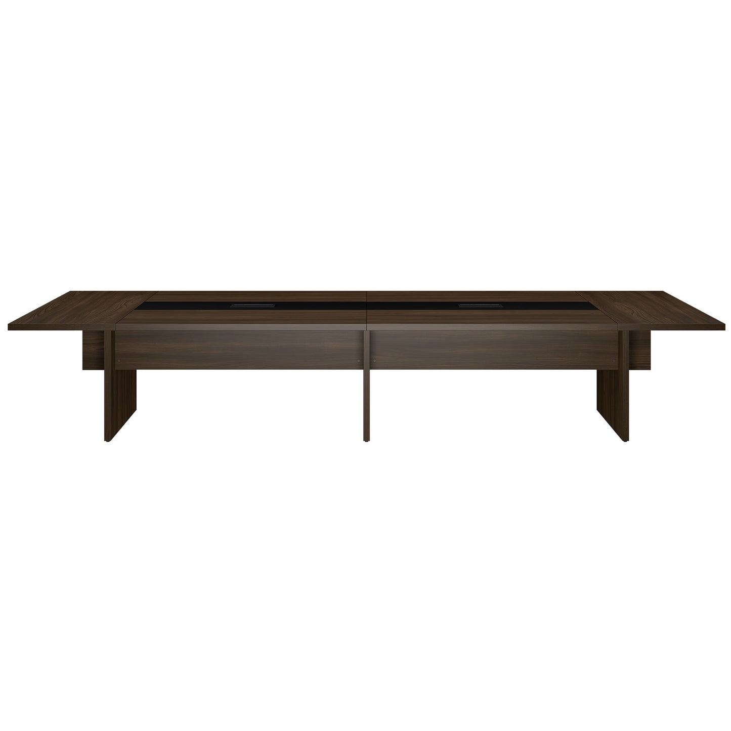 BRALCO SILE conference table | 3200 - 4800 mm (6 - 20 people), center insert, walnut