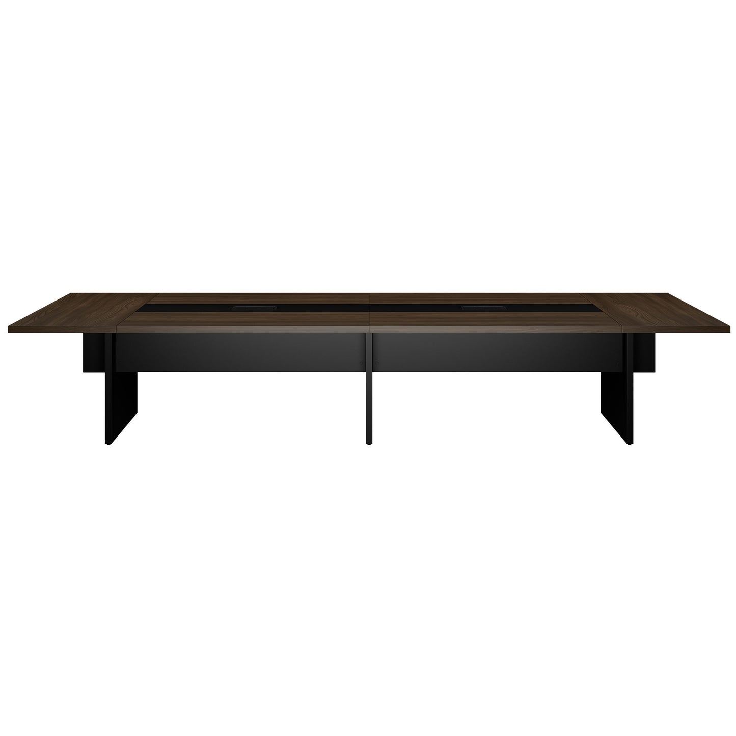 BRALCO SILE conference table | 3200 - 4800 mm (6 - 20 people), center insert, walnut
