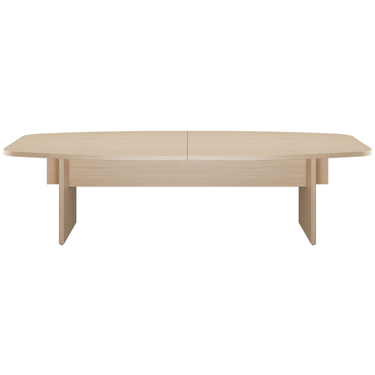 Bralco SILE Tableau de conférence | Forme de démarrage, 2400 - 4200 mm (6 - 16 personnes), arbre de câble en option, chêne