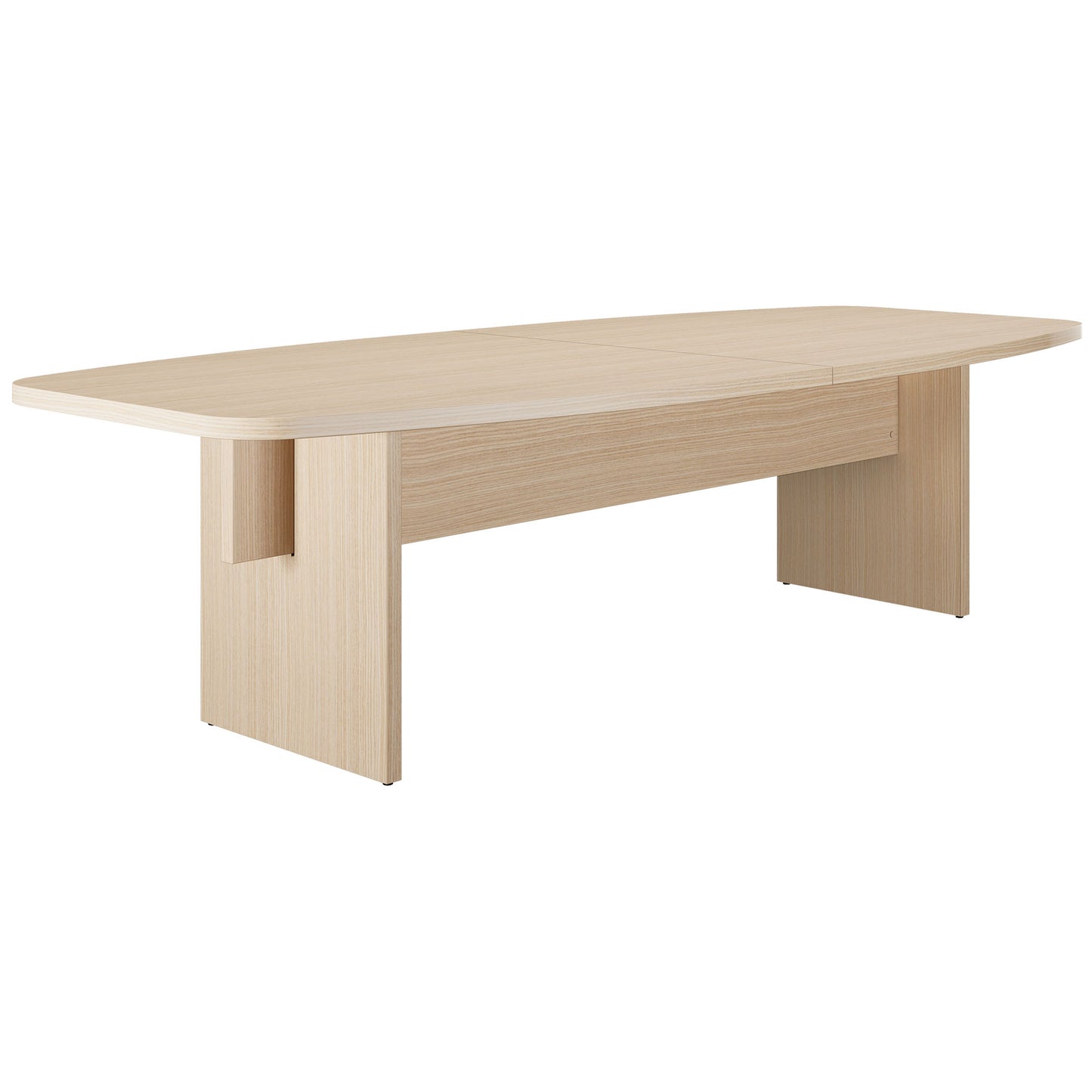 Bralco SILE Tableau de conférence | Forme de démarrage, 2400 - 4200 mm (6 - 16 personnes), arbre de câble en option, chêne